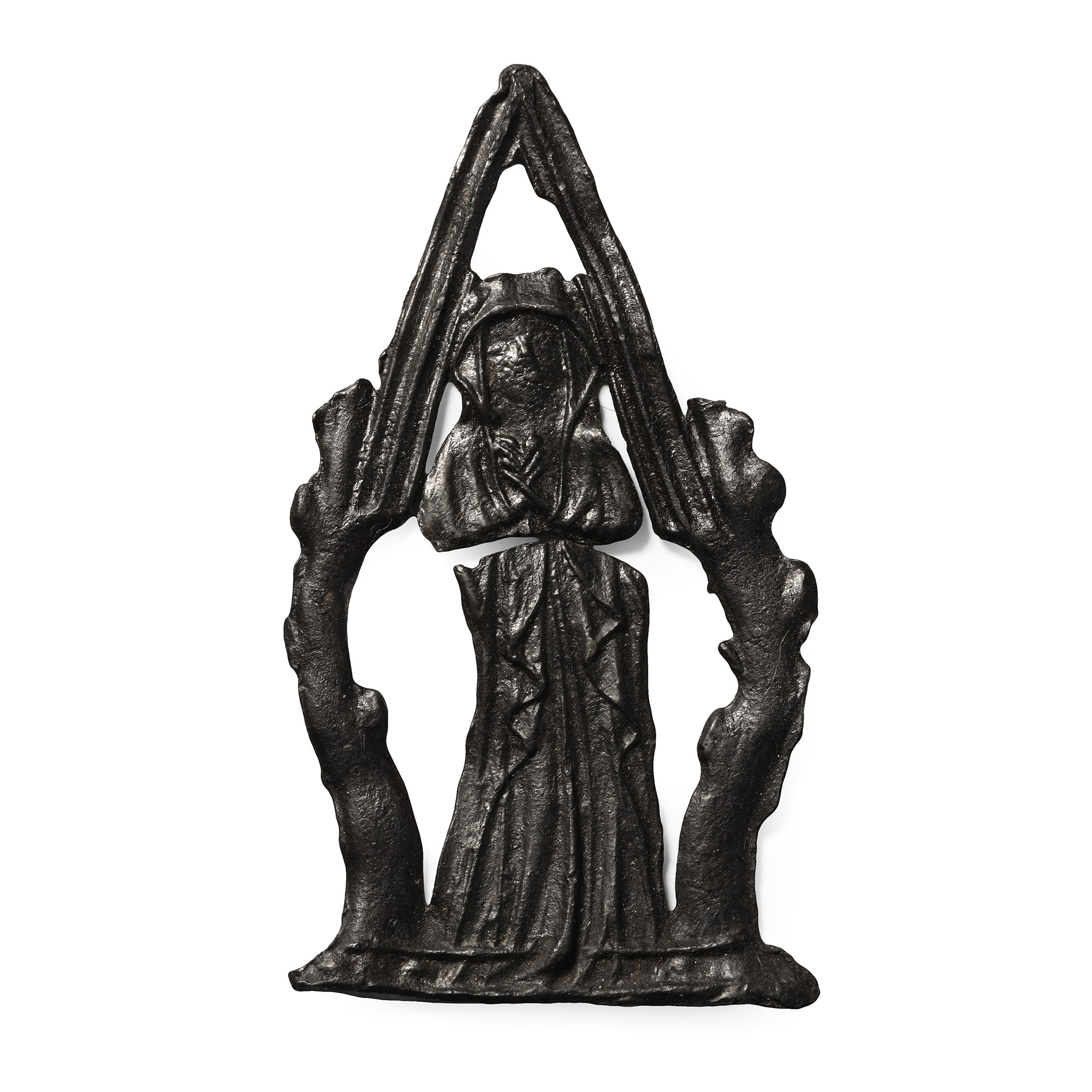 Large Medieval Pewter Female Saint Pilgrim's Badge