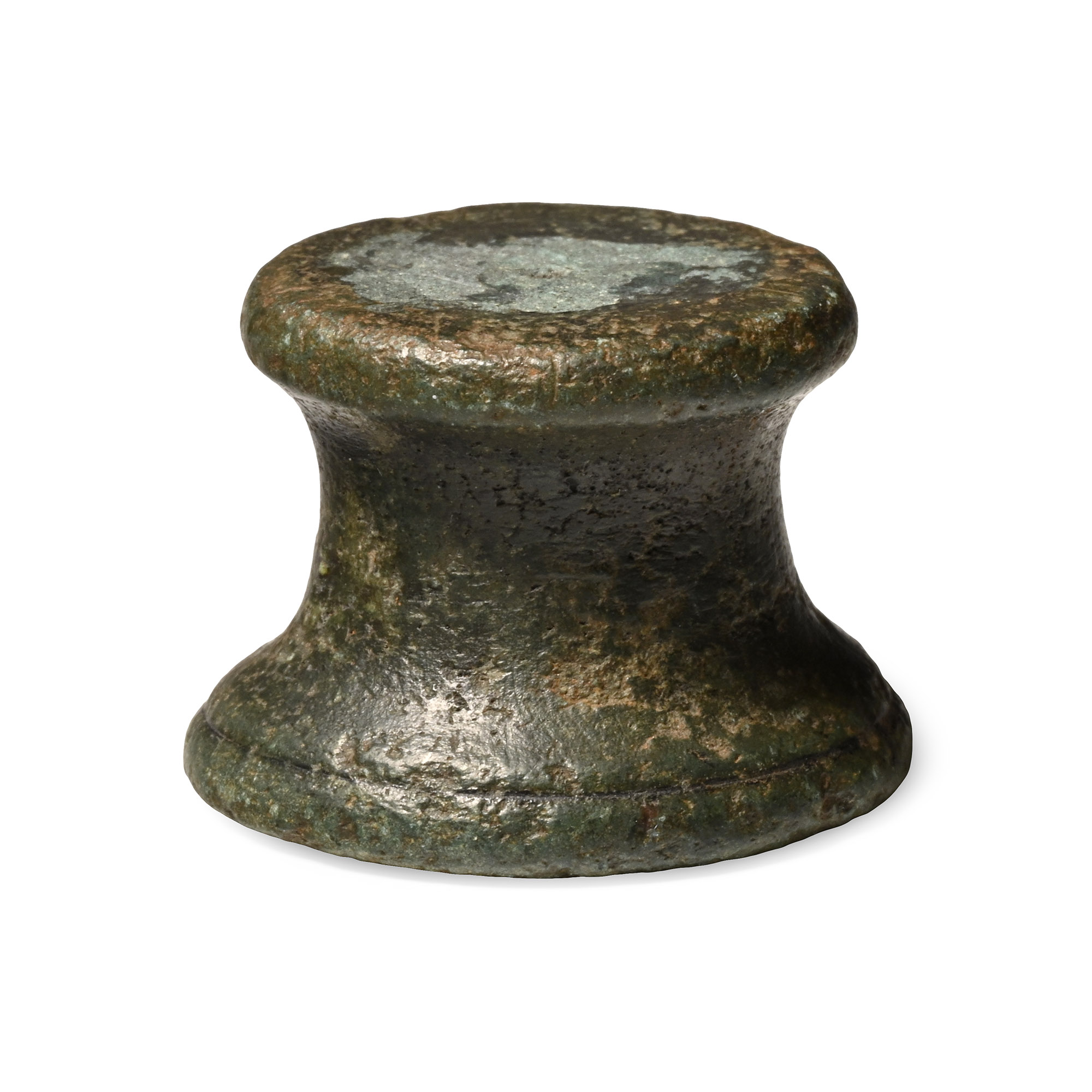 Roman Bronze Statuette Base