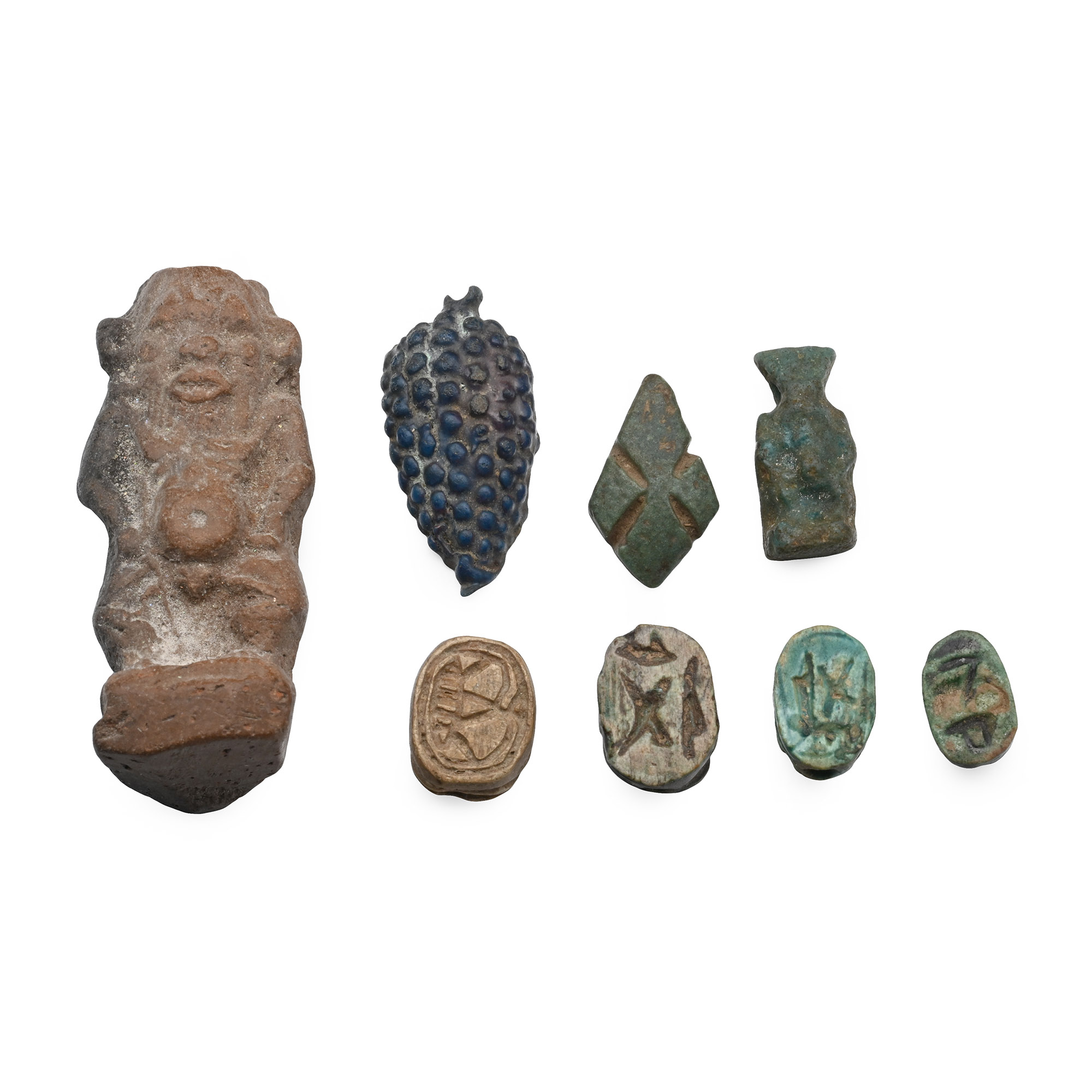 Egyptian Faience Amulet Group