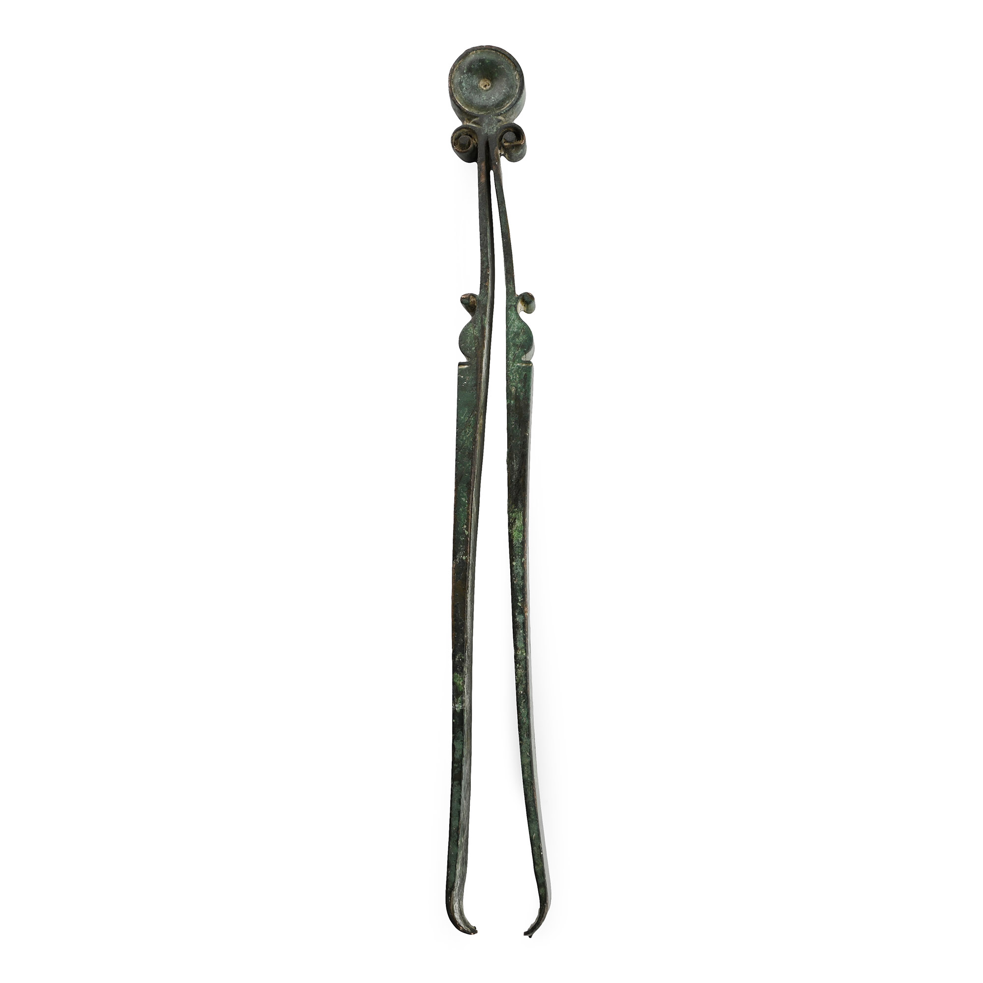 Roman Bronze Serrated Medical Forceps