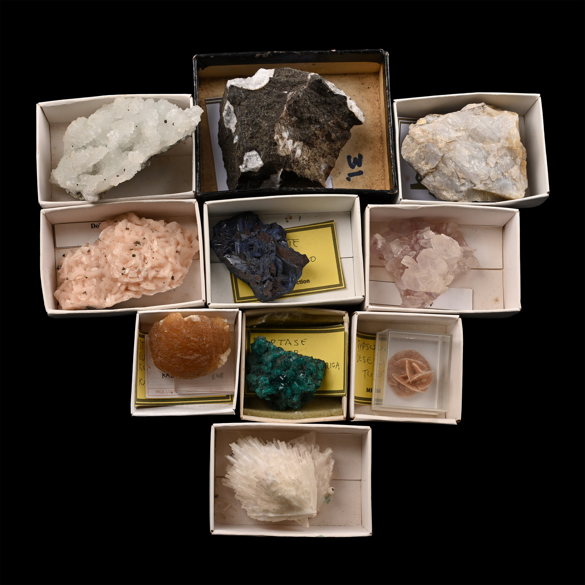 Mixed Crystal and Mineral Specimen Group
