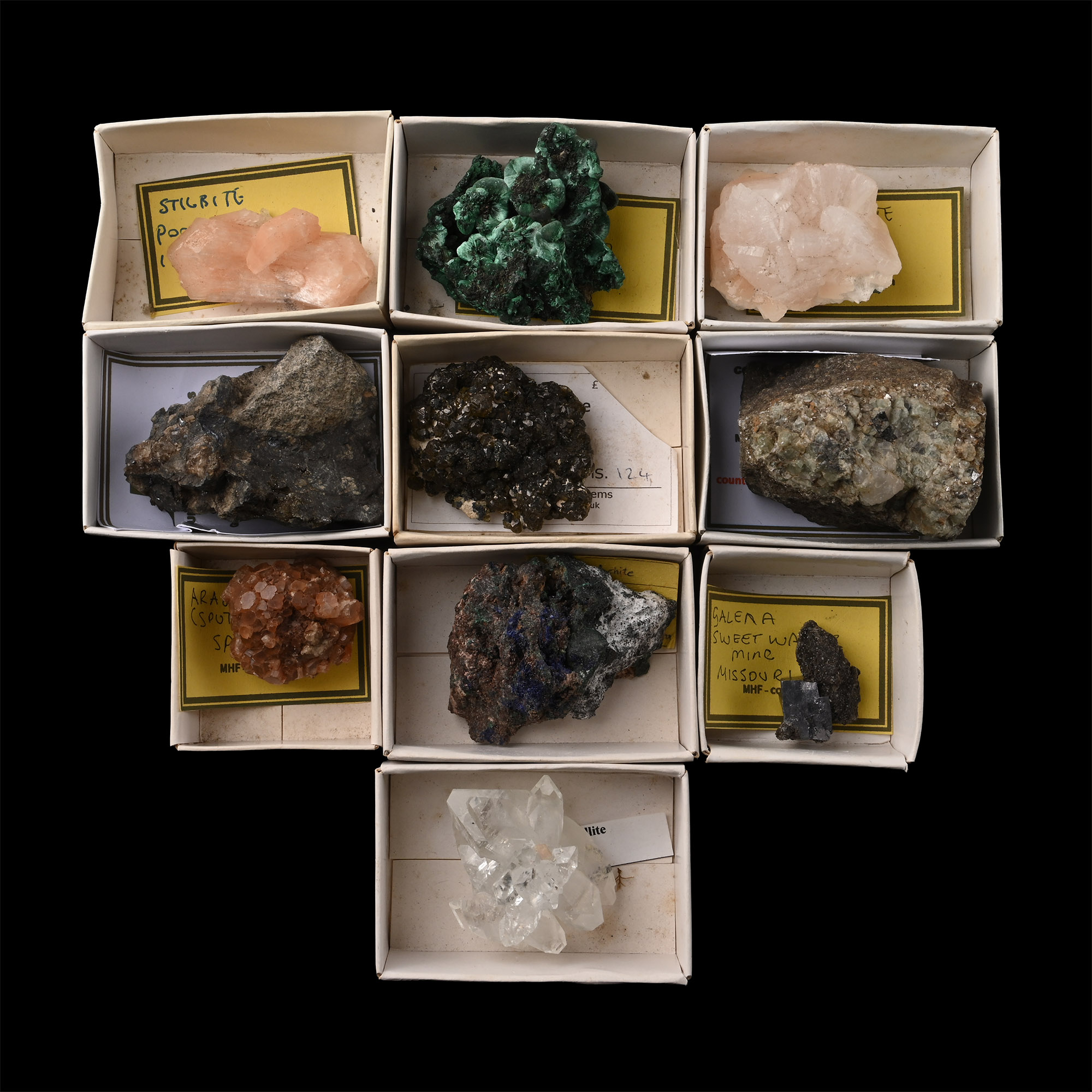 Mixed Crystal and Mineral Specimen Group