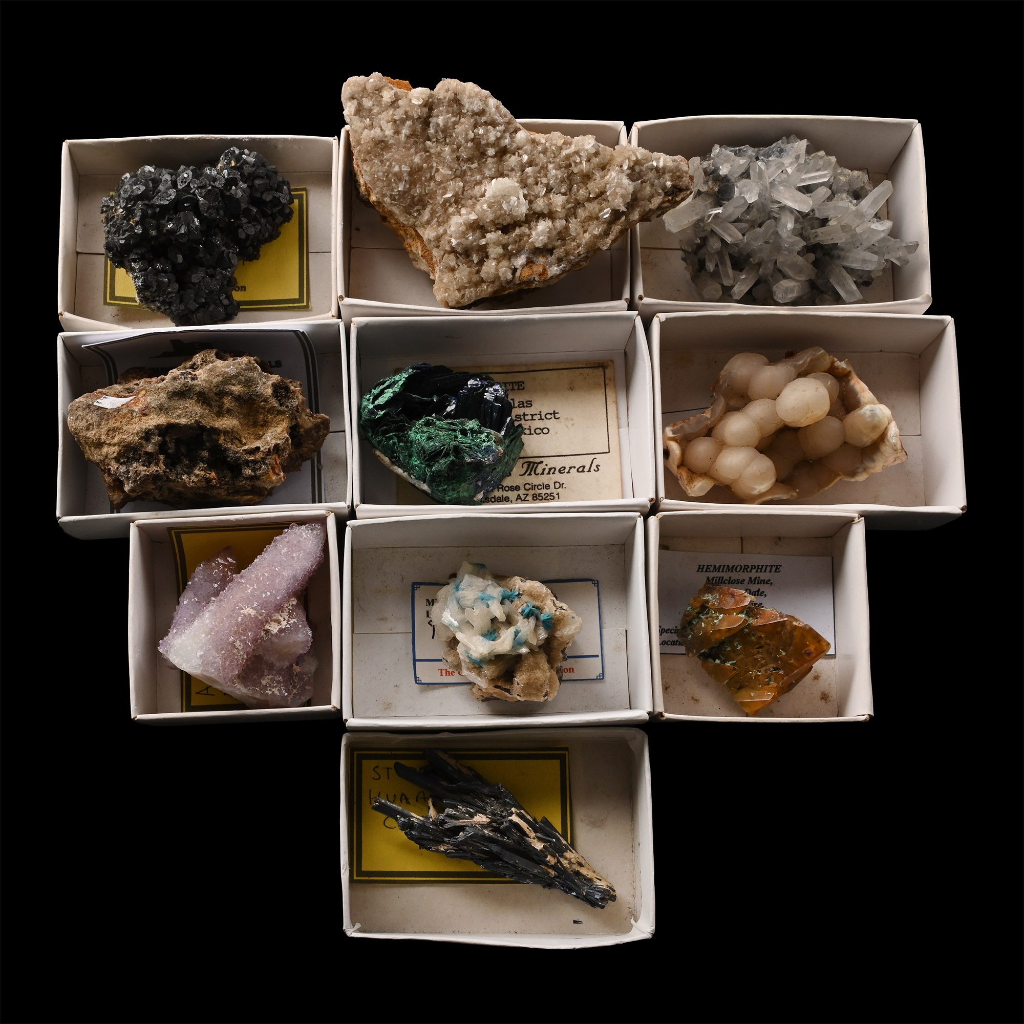 Mixed Crystal and Mineral Specimen Group