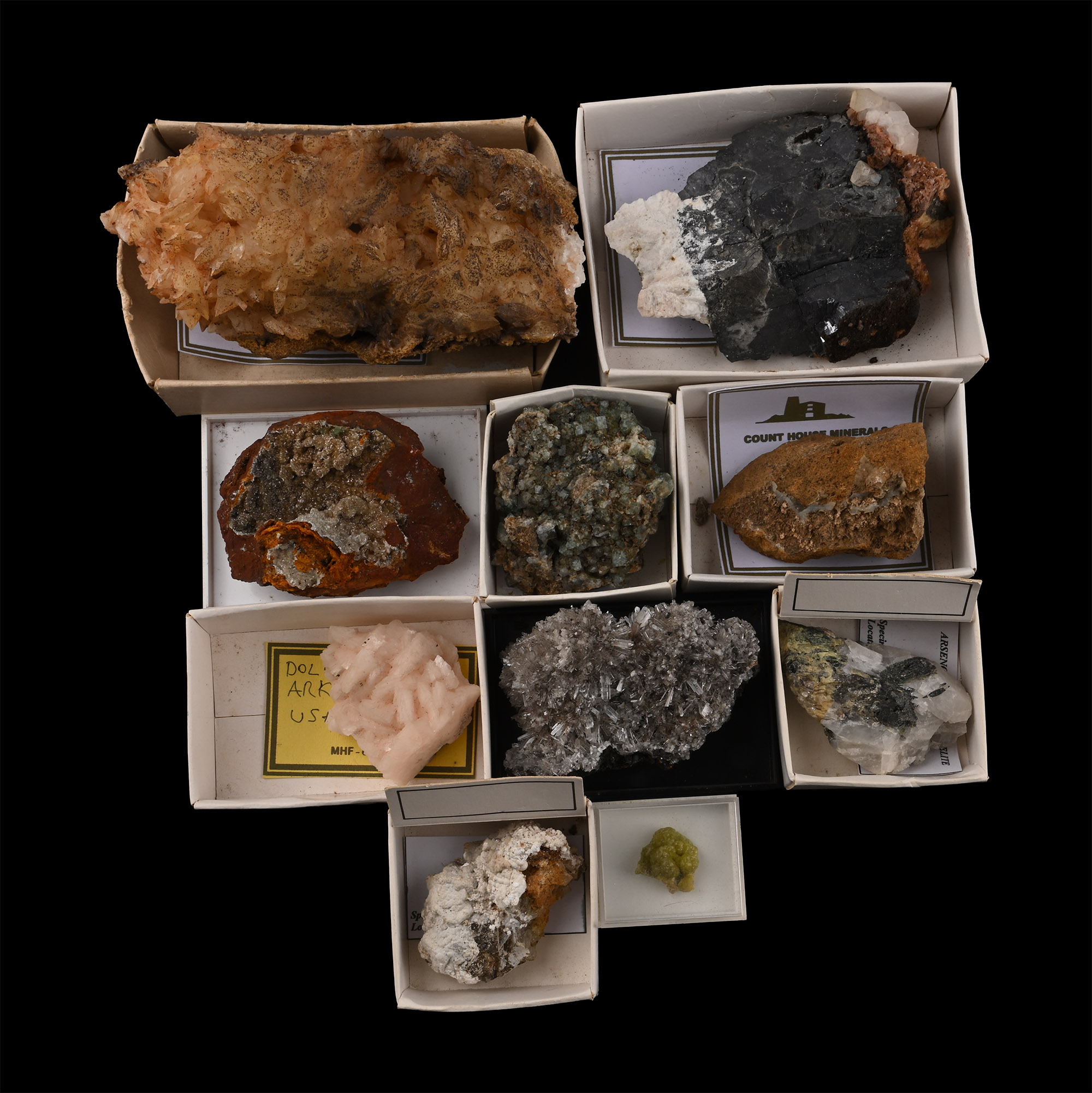 Mixed Crystal and Mineral Specimen Group