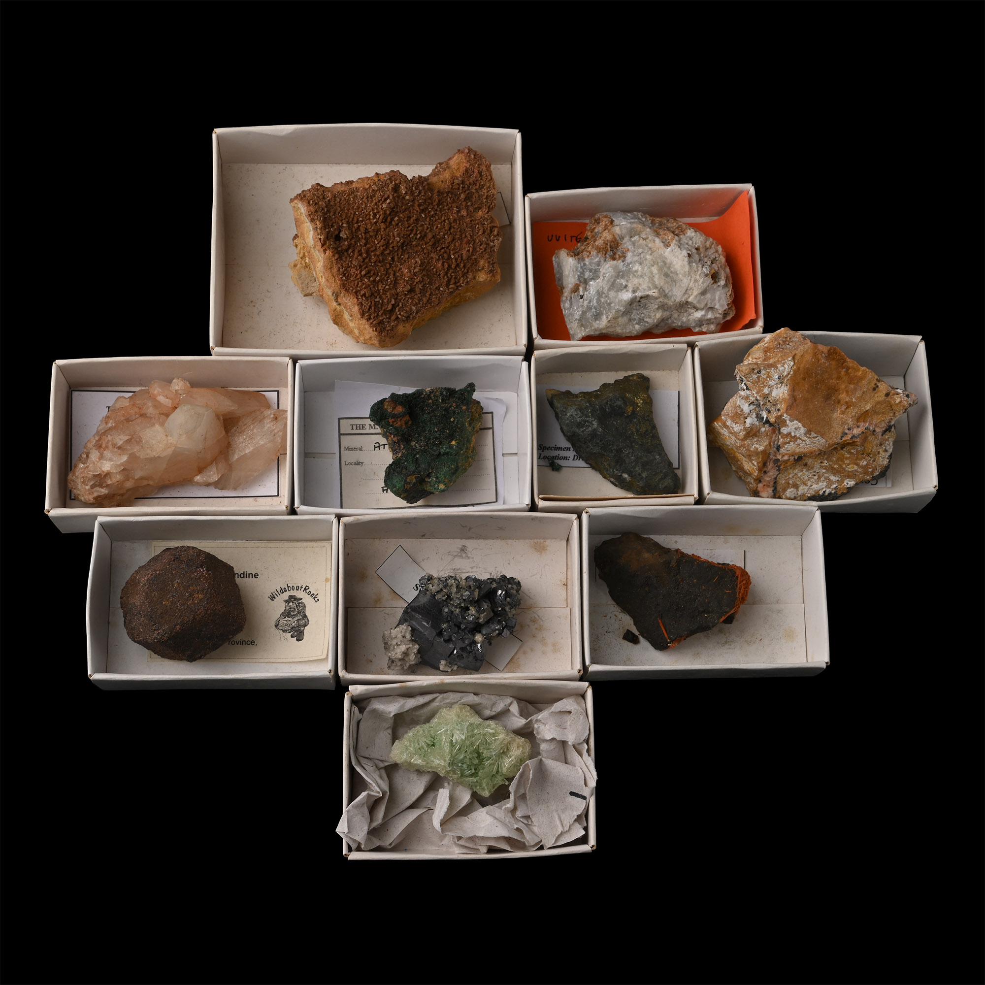 Mixed Crystal and Mineral Specimen Group