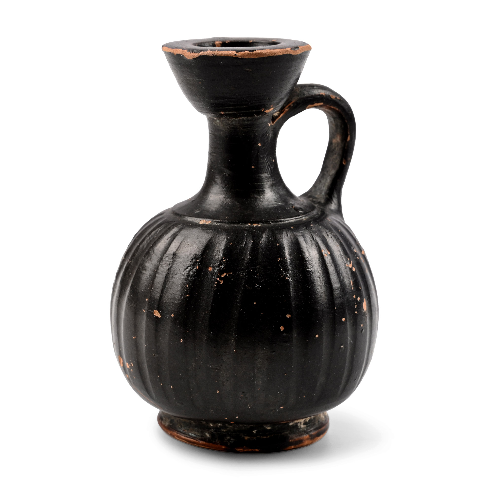 Apulian Squat Terracotta Lekythos