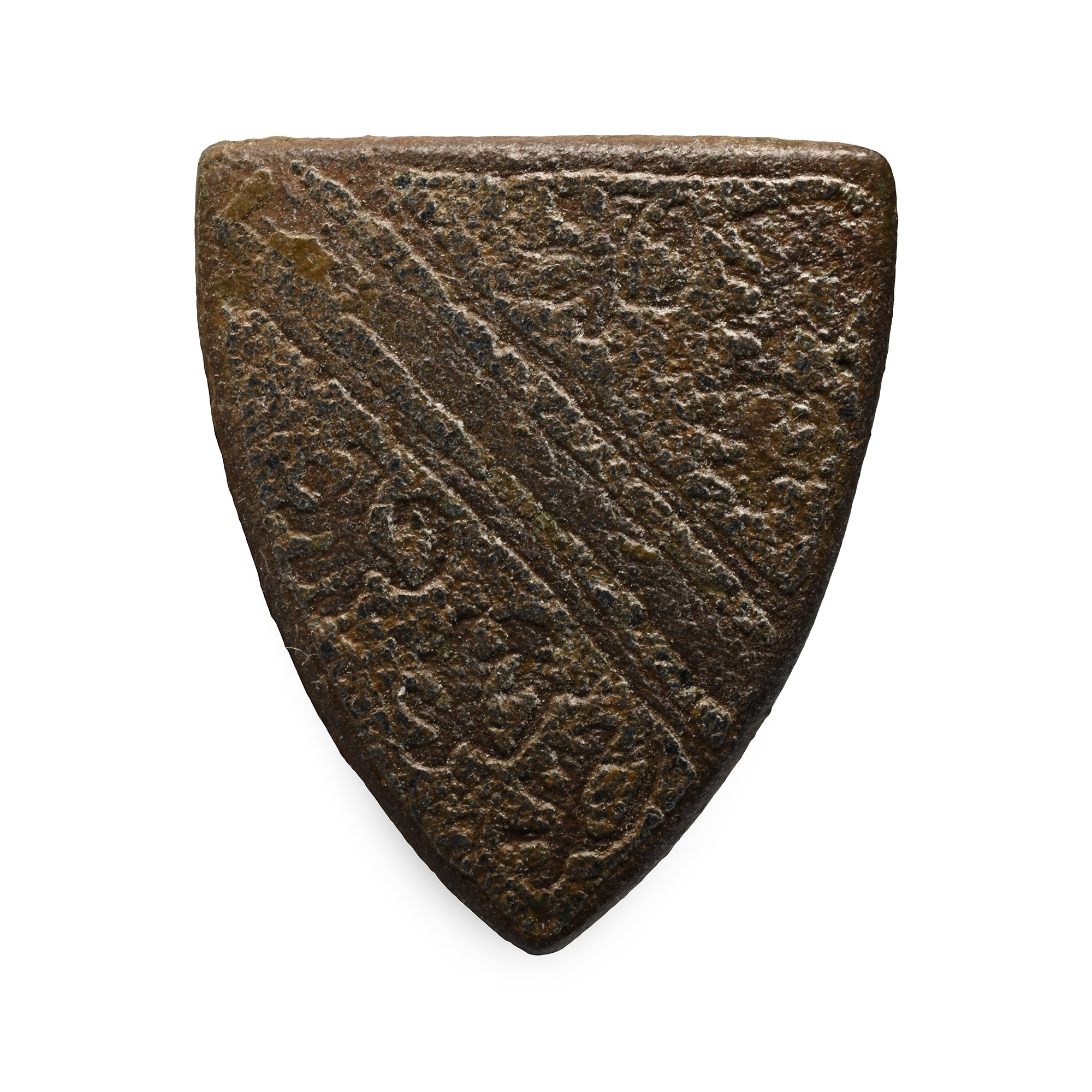 Medieval Knight's Enamelled Bronze Heraldic 'De Bohun, Earls of Hereford' Horse Harness Stud