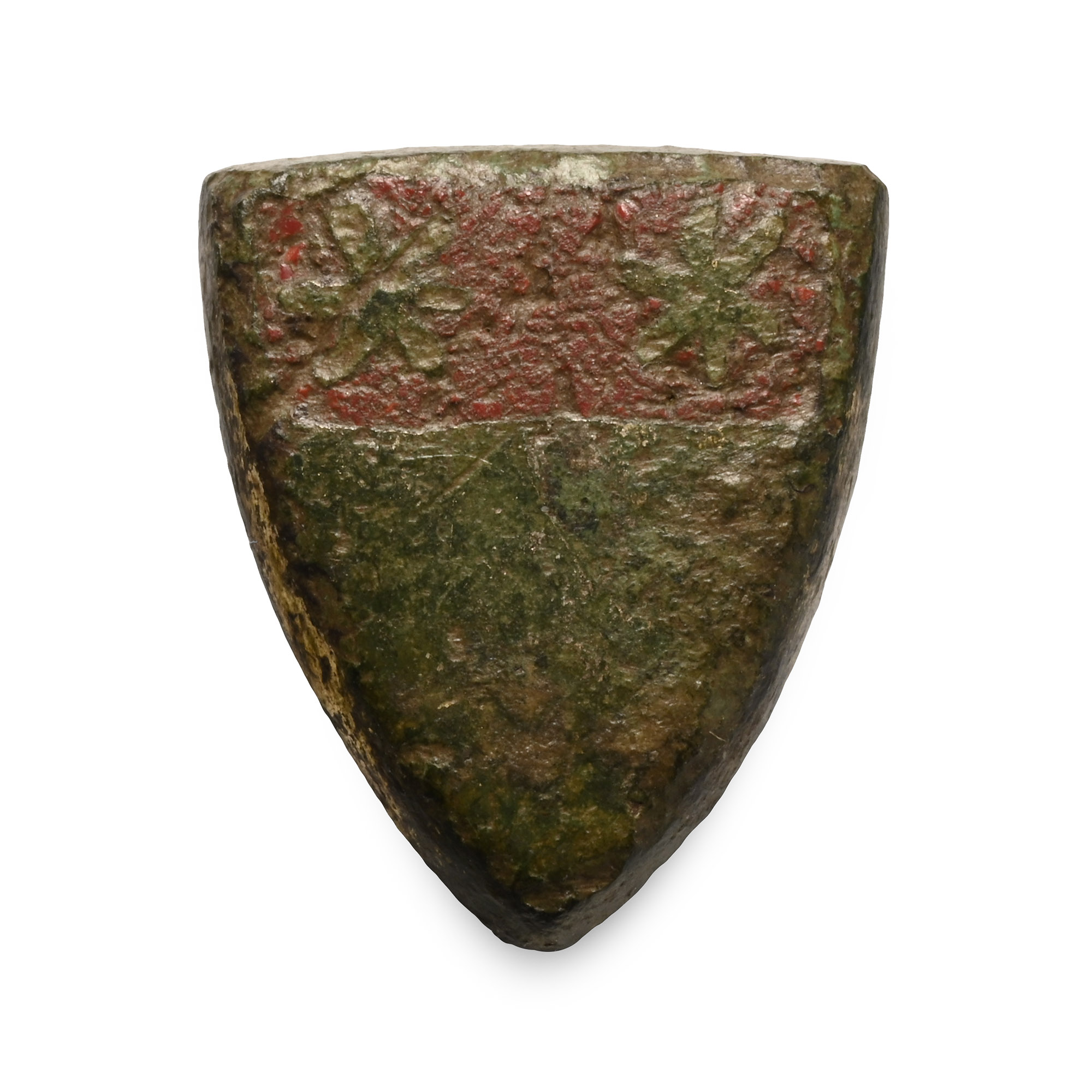 Medieval Knight's Enamelled Bronze Heraldic Horse Harness Stud