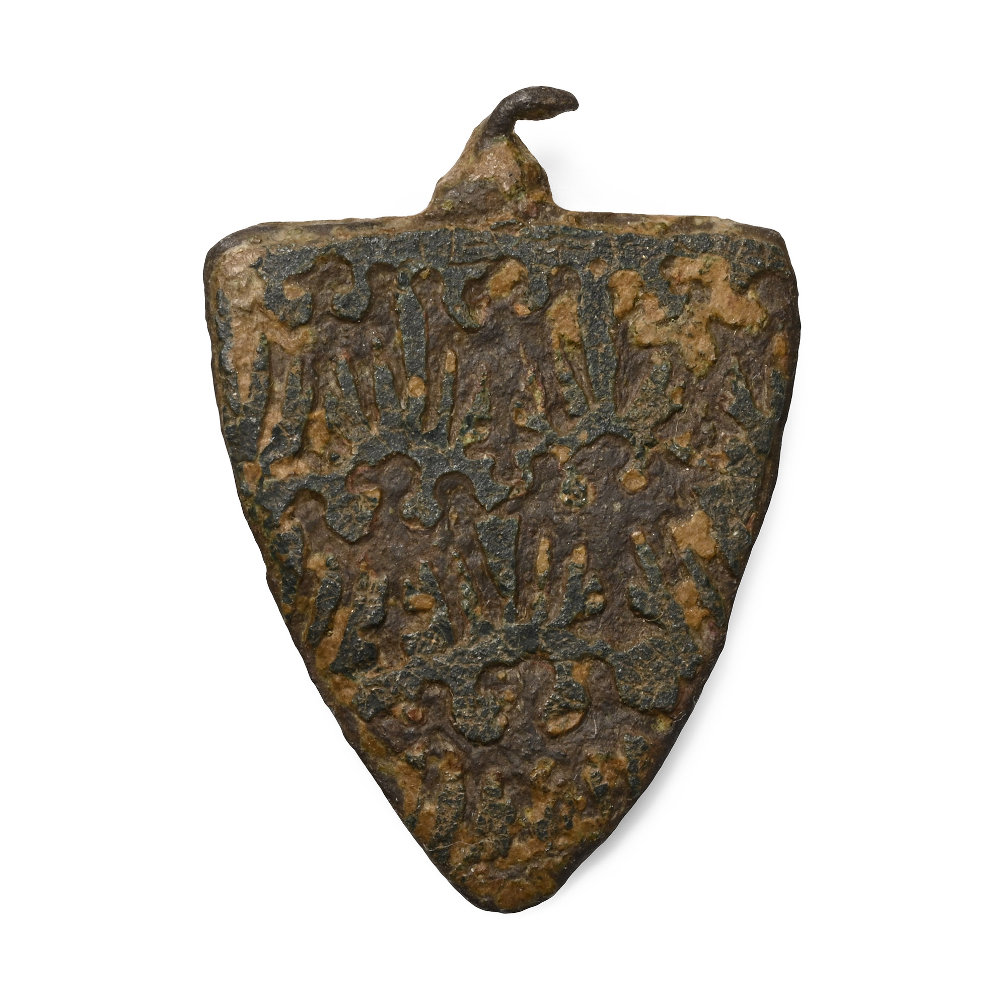 Medieval Knight's Bronze 'Piers de gaveston, Earl of Cornwall' Heraldic Horse Harness Pendant