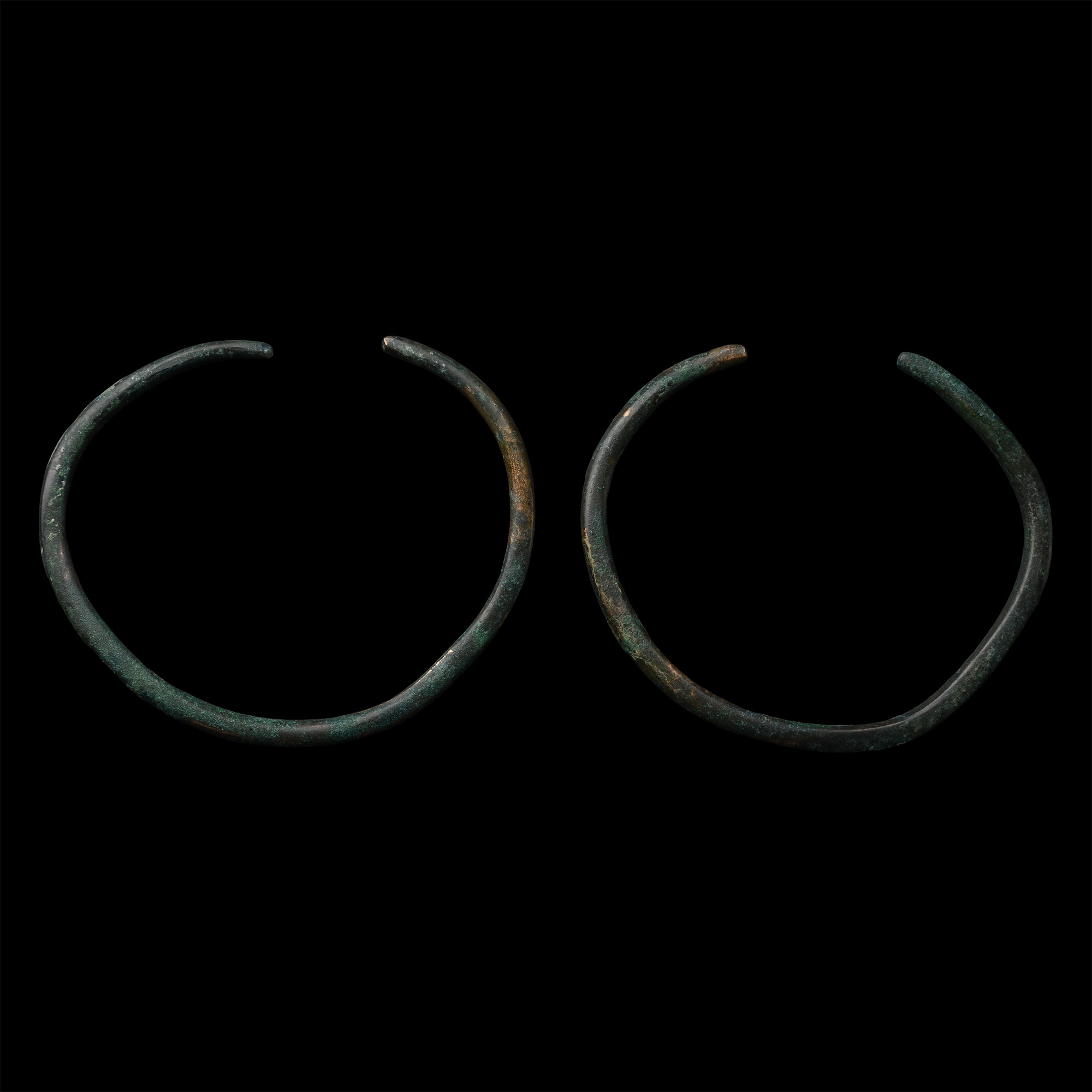 Bronze Age Ceremonial Penannular Arm-Ring Pair
