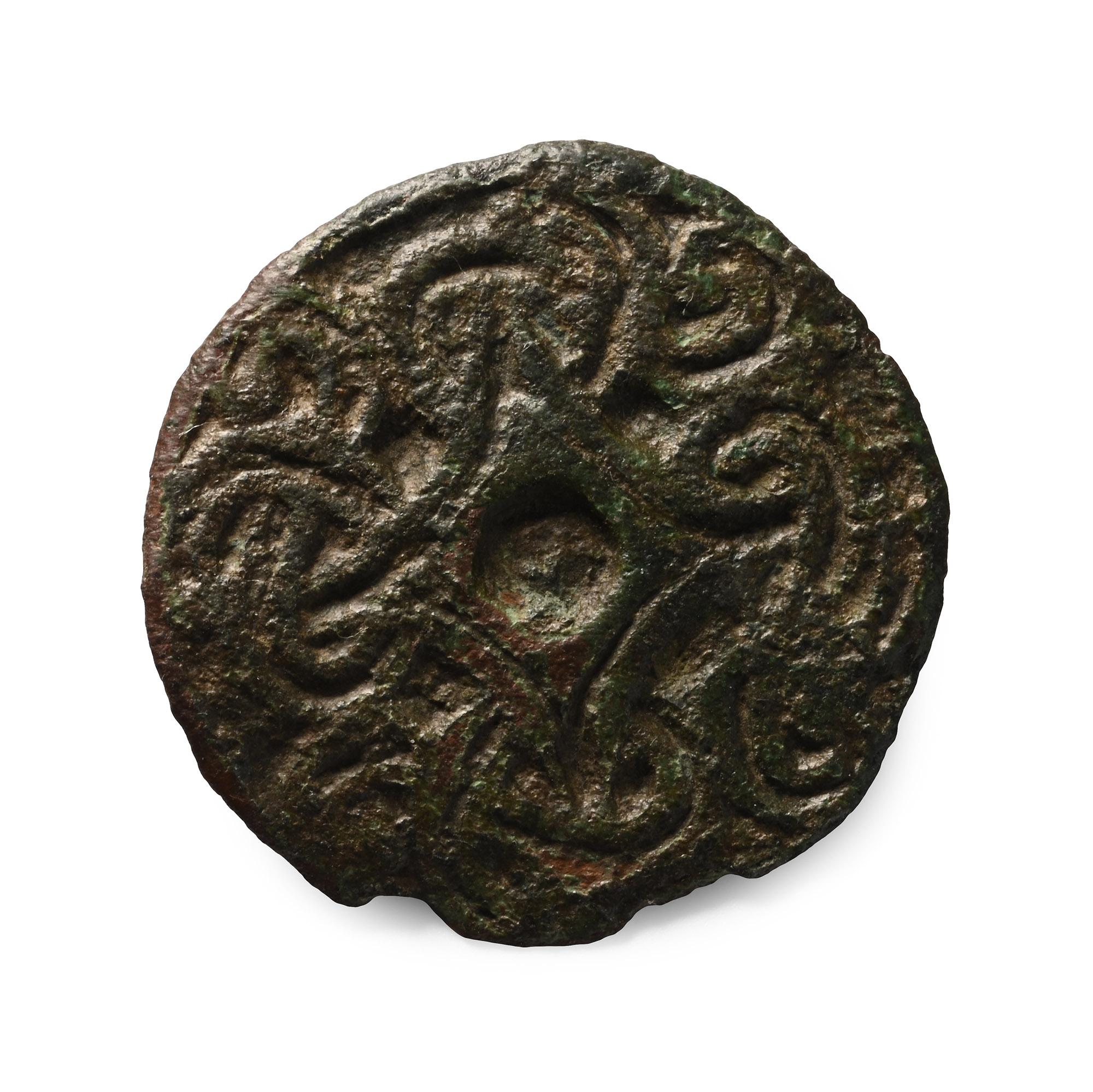 Anglo-Saxon Bronze Borre Style Disc Brooch