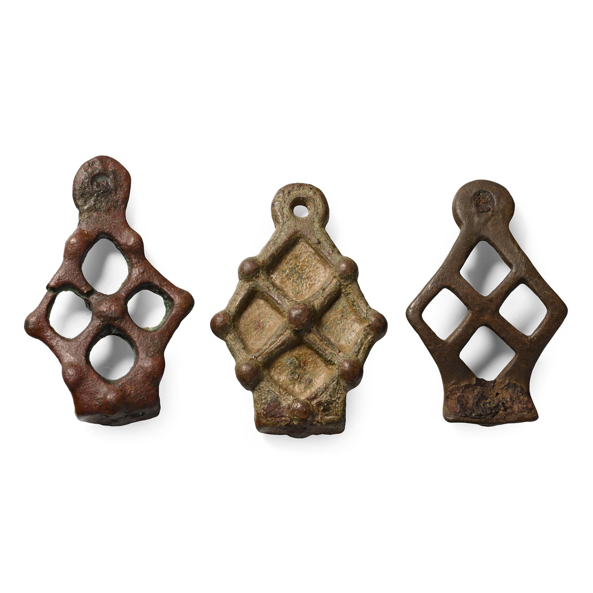 Anglo-Scandinavian Viking Bronze Stirrup Apex Mount Collection