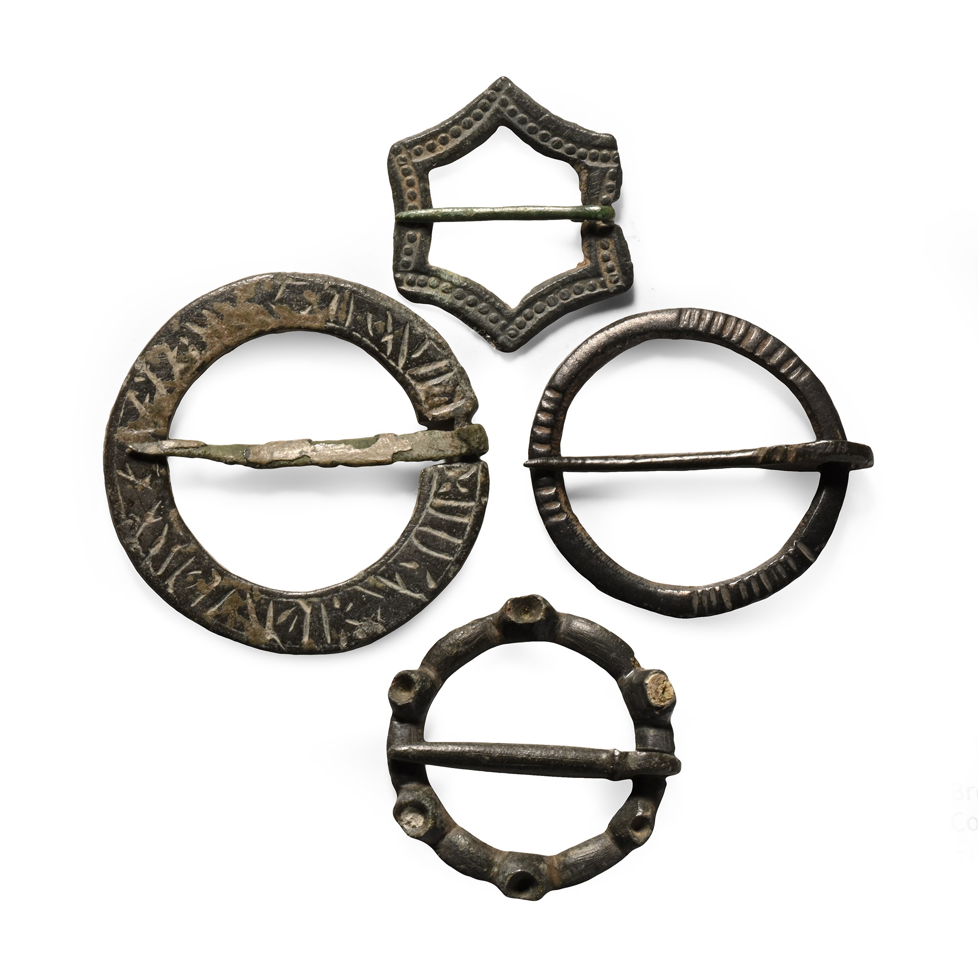 Medieval Bronze Ring Brooch Collection