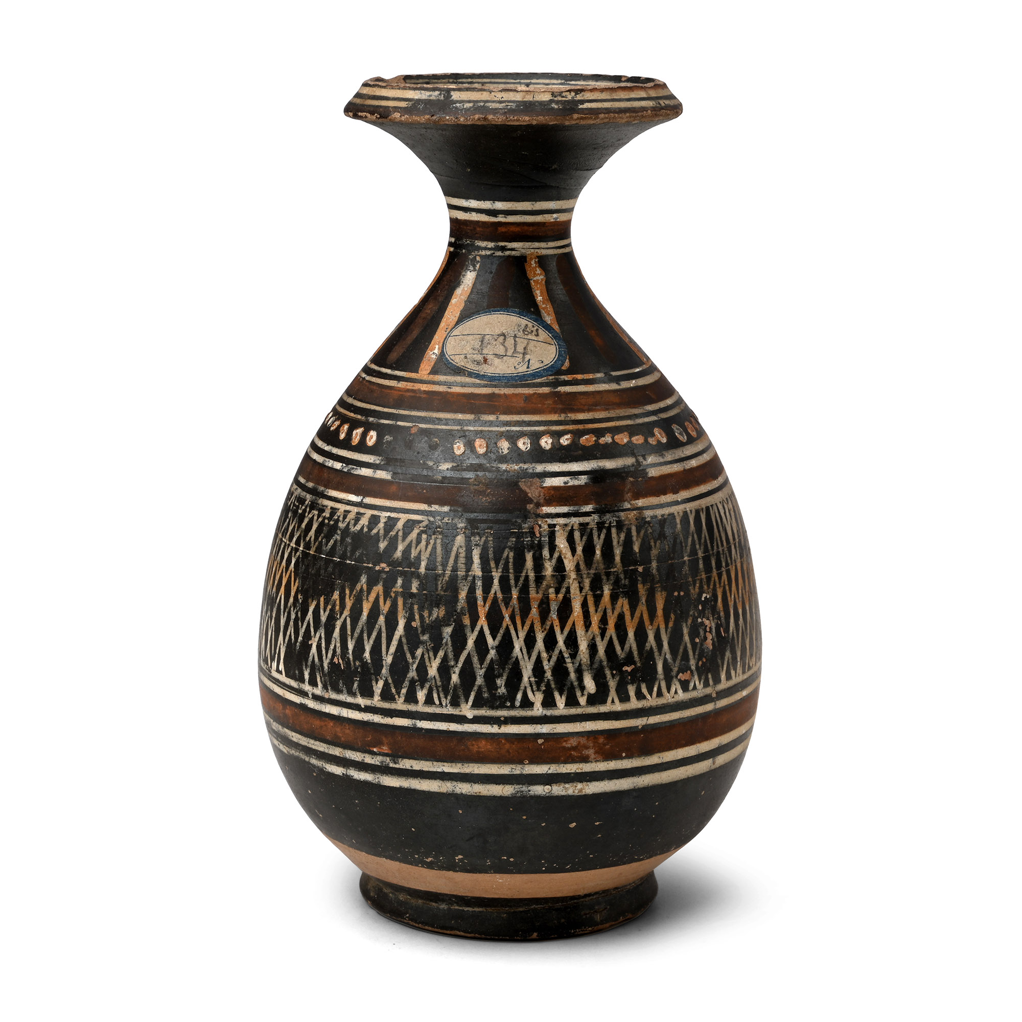 Greek Terracotta Gnathian-Ware Alabastron