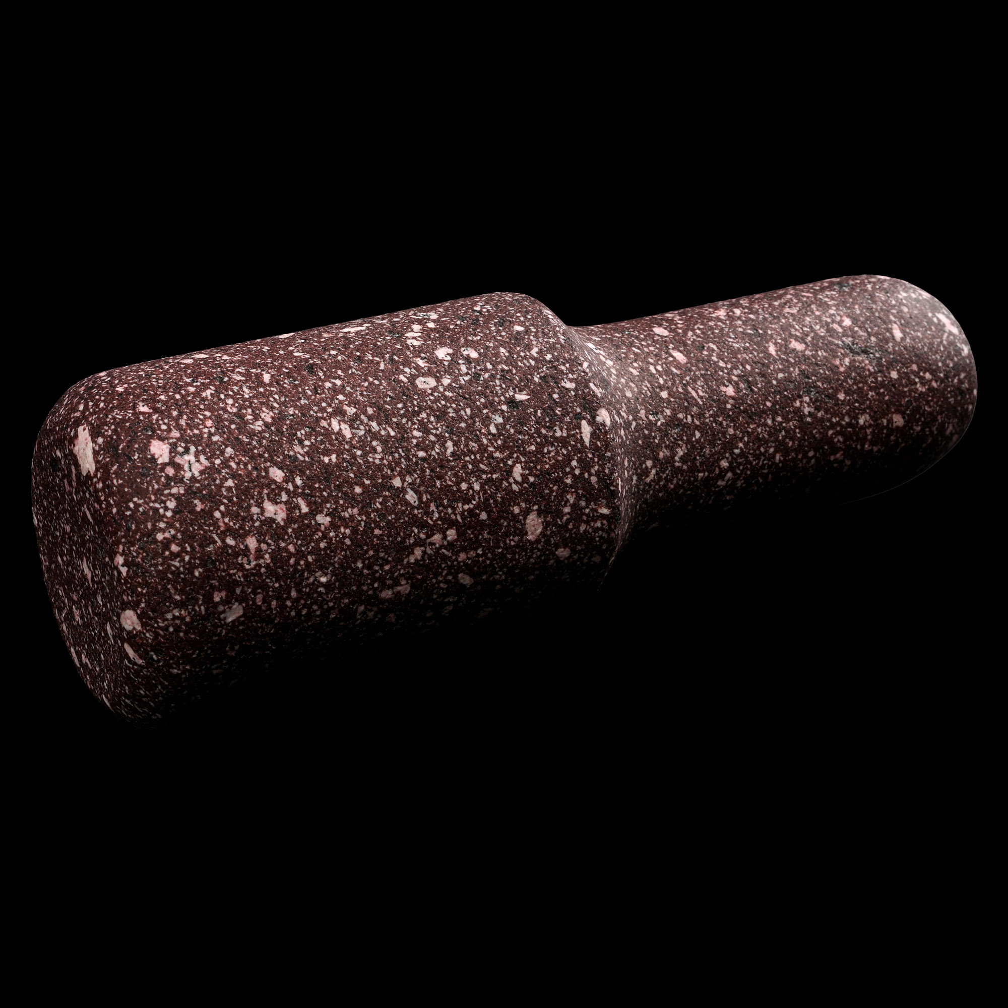 Renaissance Polished Imperial Porphyry Pestle with Rare Xenolith