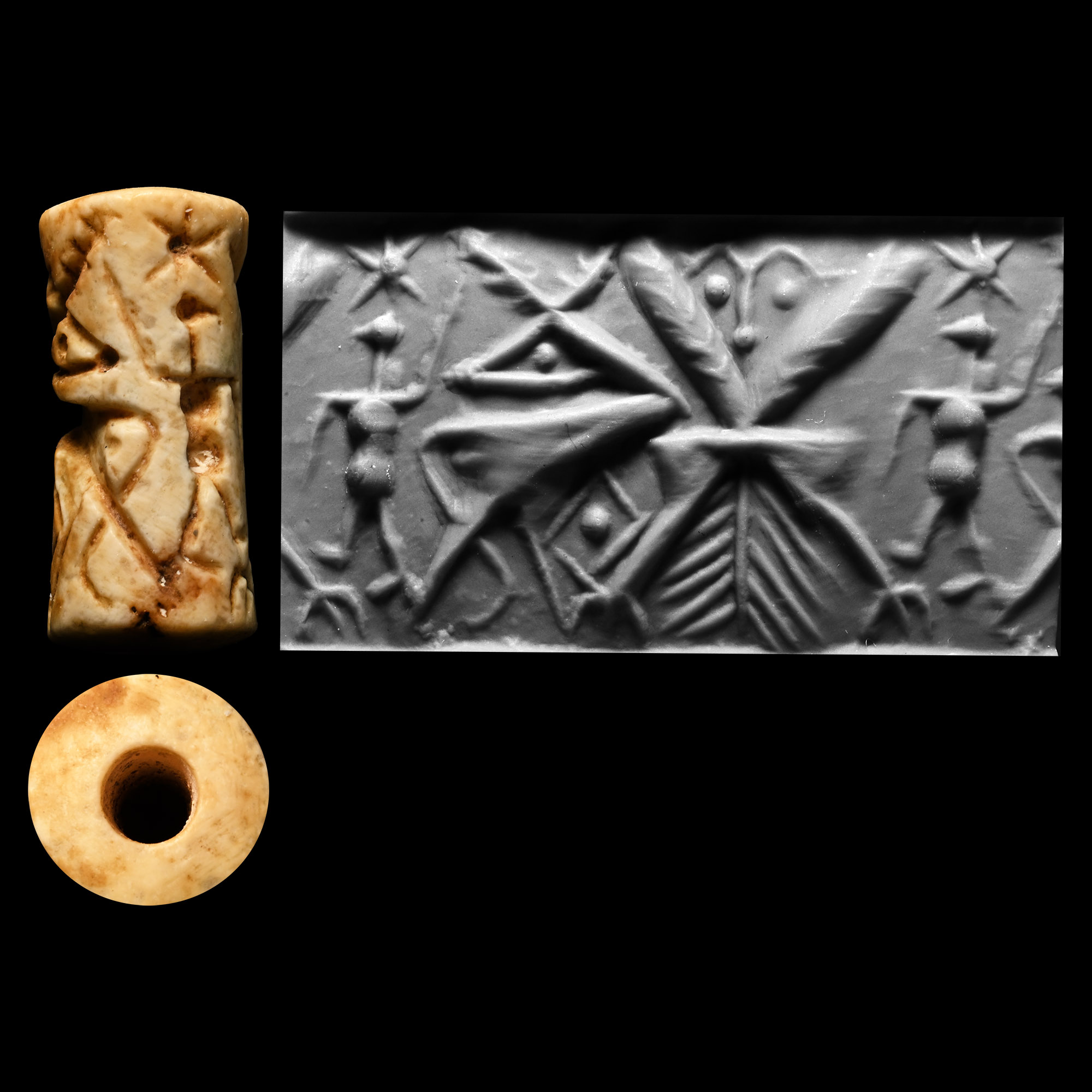 Sumerian Alabaster Cylinder Seal