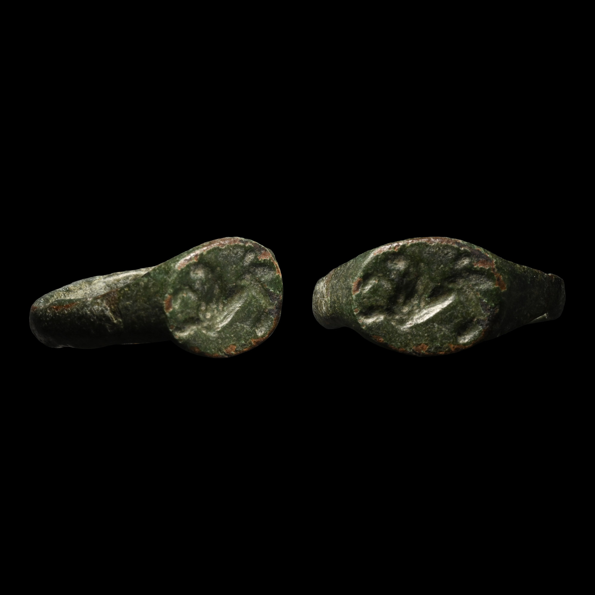 Romano-Celtic Bronze Ring with Horse