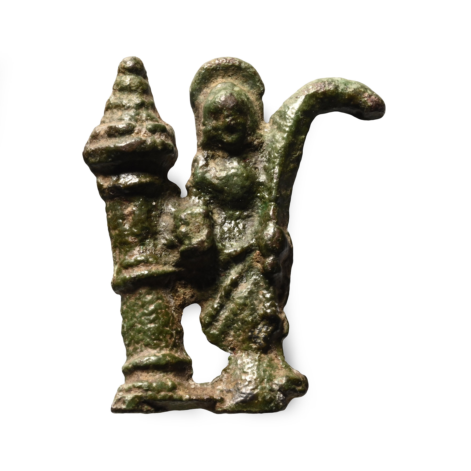 Medieval Bronze Pilgrim's Badge of Saint Barbara
