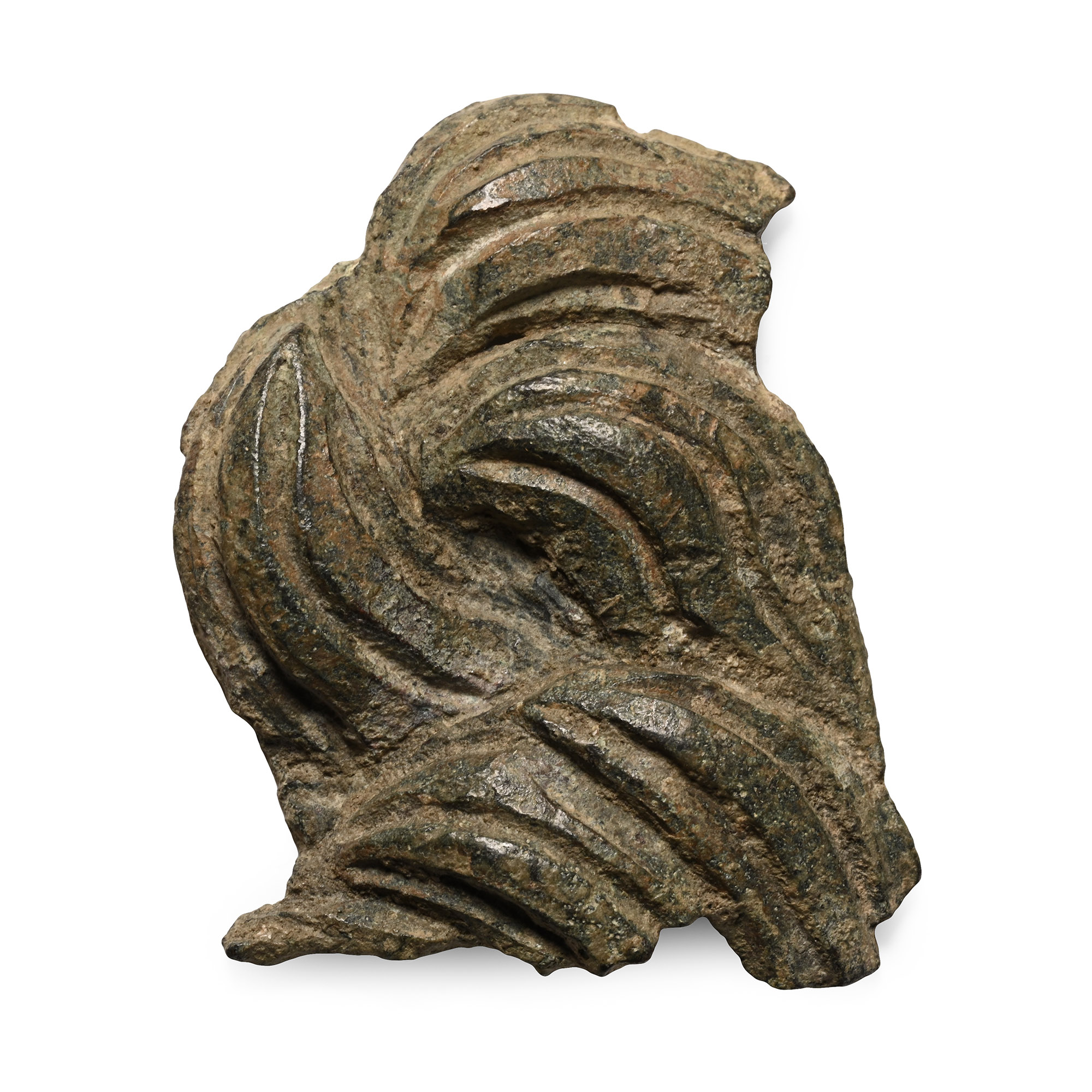Greek Bronze Beard Fragment from a Life-Size Statue