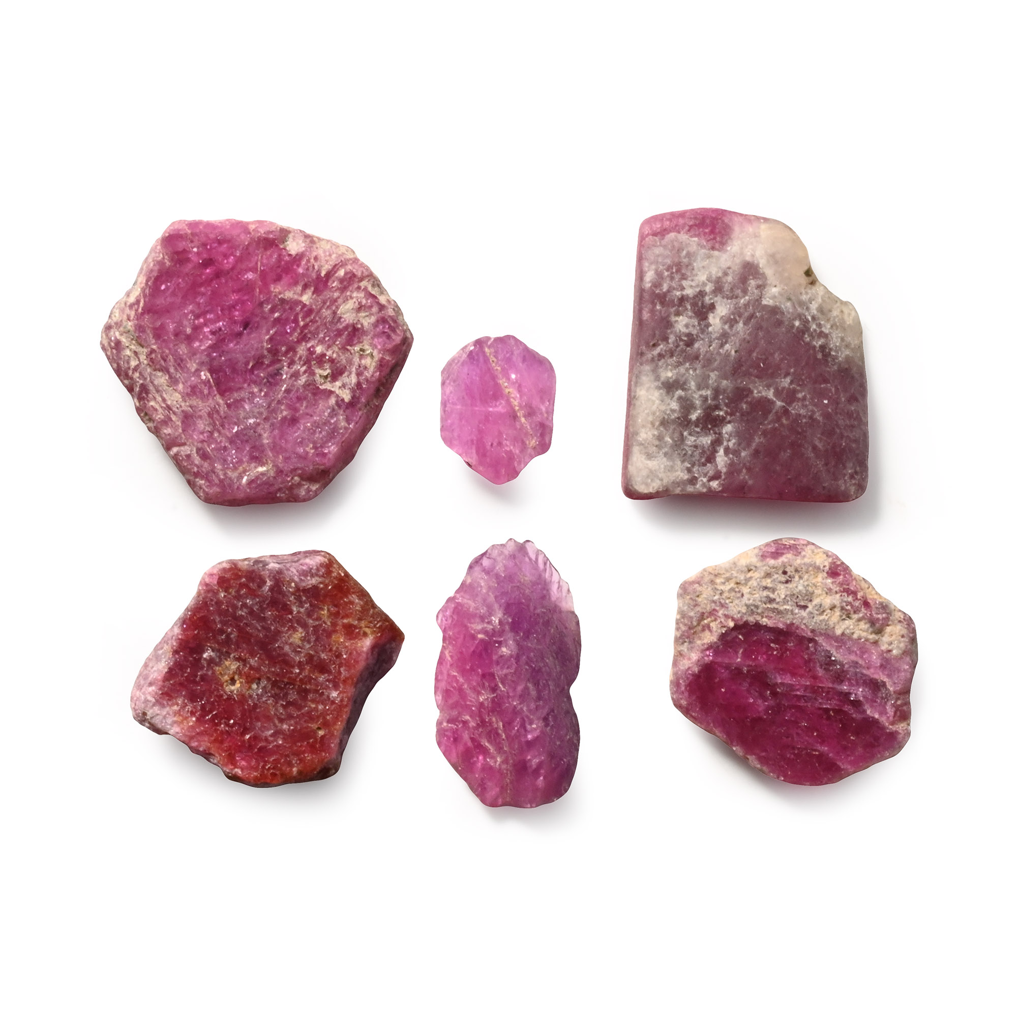 Collection of Natural Ruby Crystals