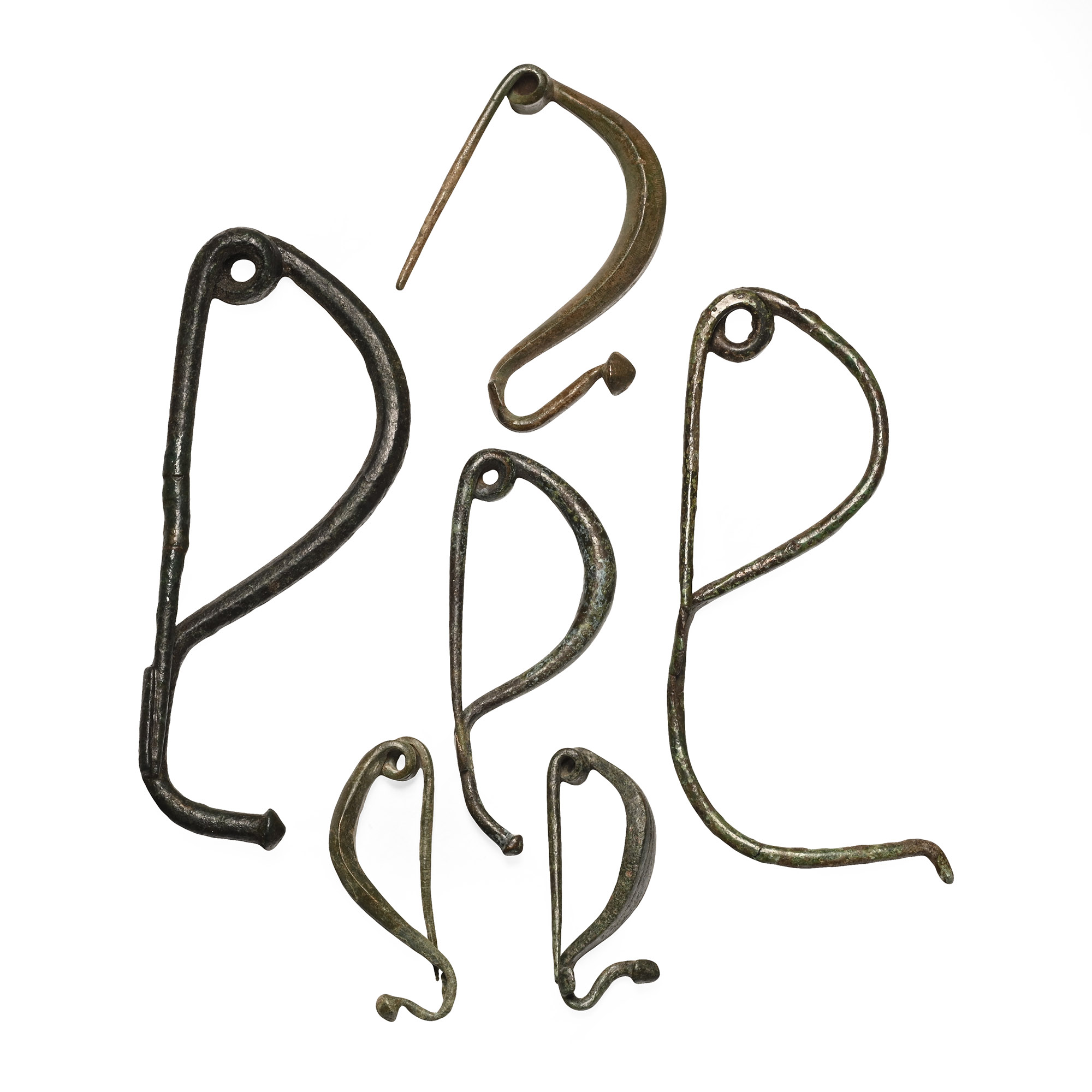 Celtic Bronze La Tène Bow Brooch Collection