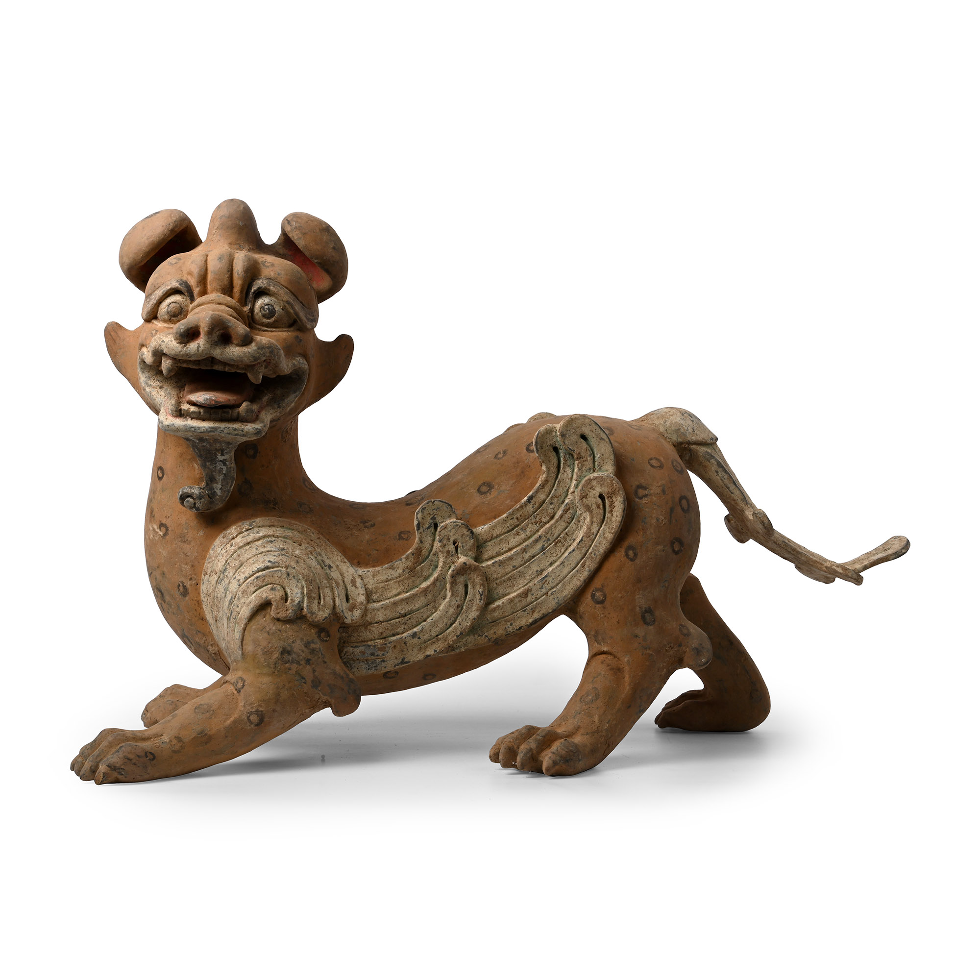 Life-Size Chinese Han Tomb Guardian Terracotta Dog