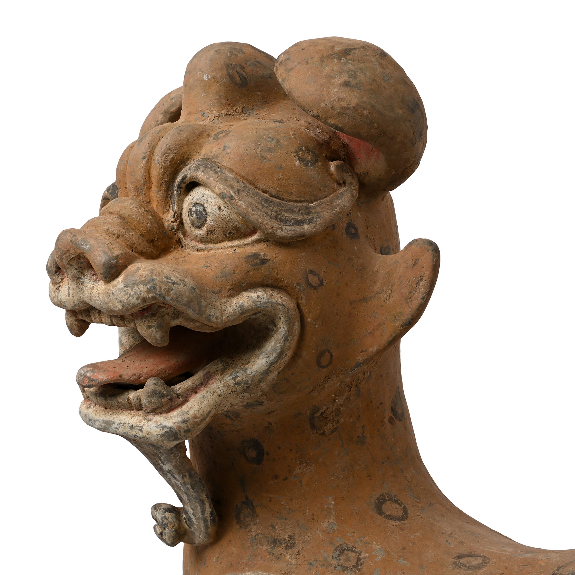 Life-Size Chinese Han Tomb Guardian Terracotta Dog
