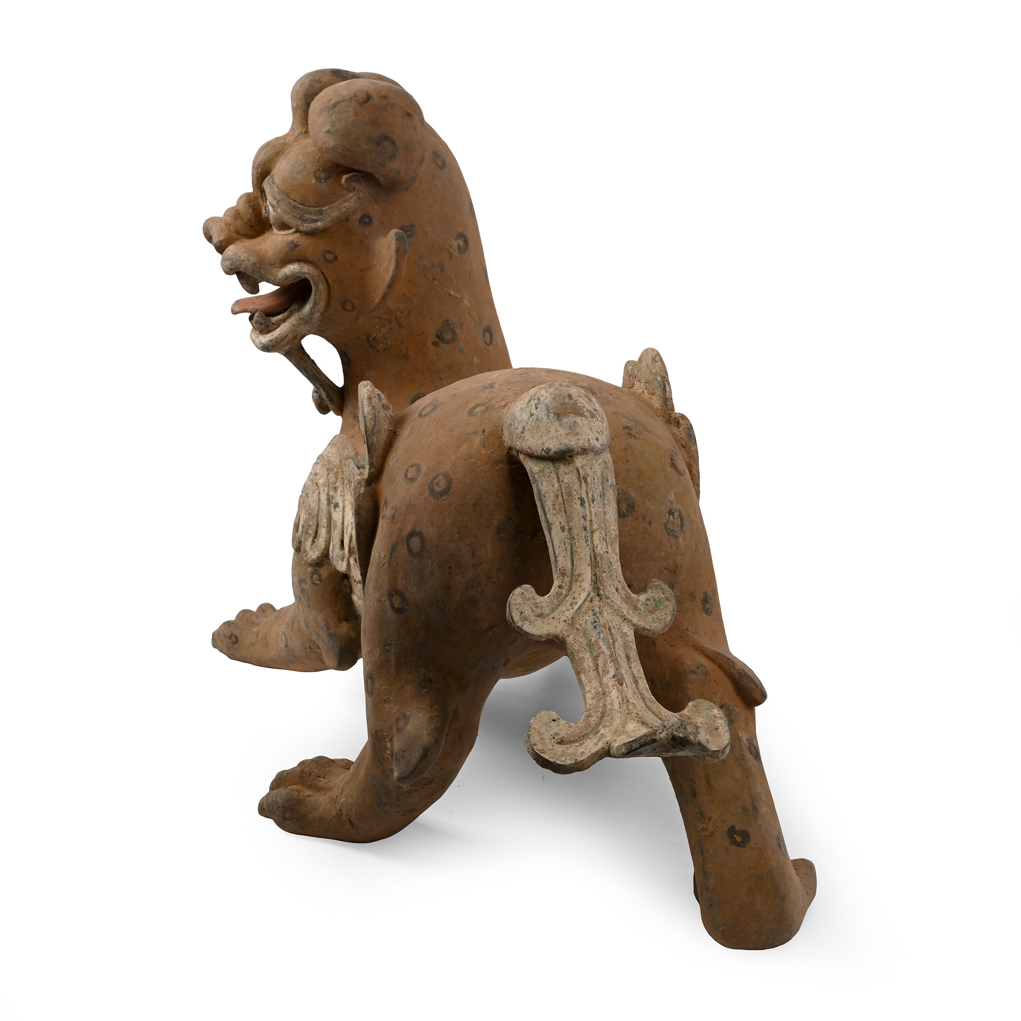 Life-Size Chinese Han Tomb Guardian Terracotta Dog