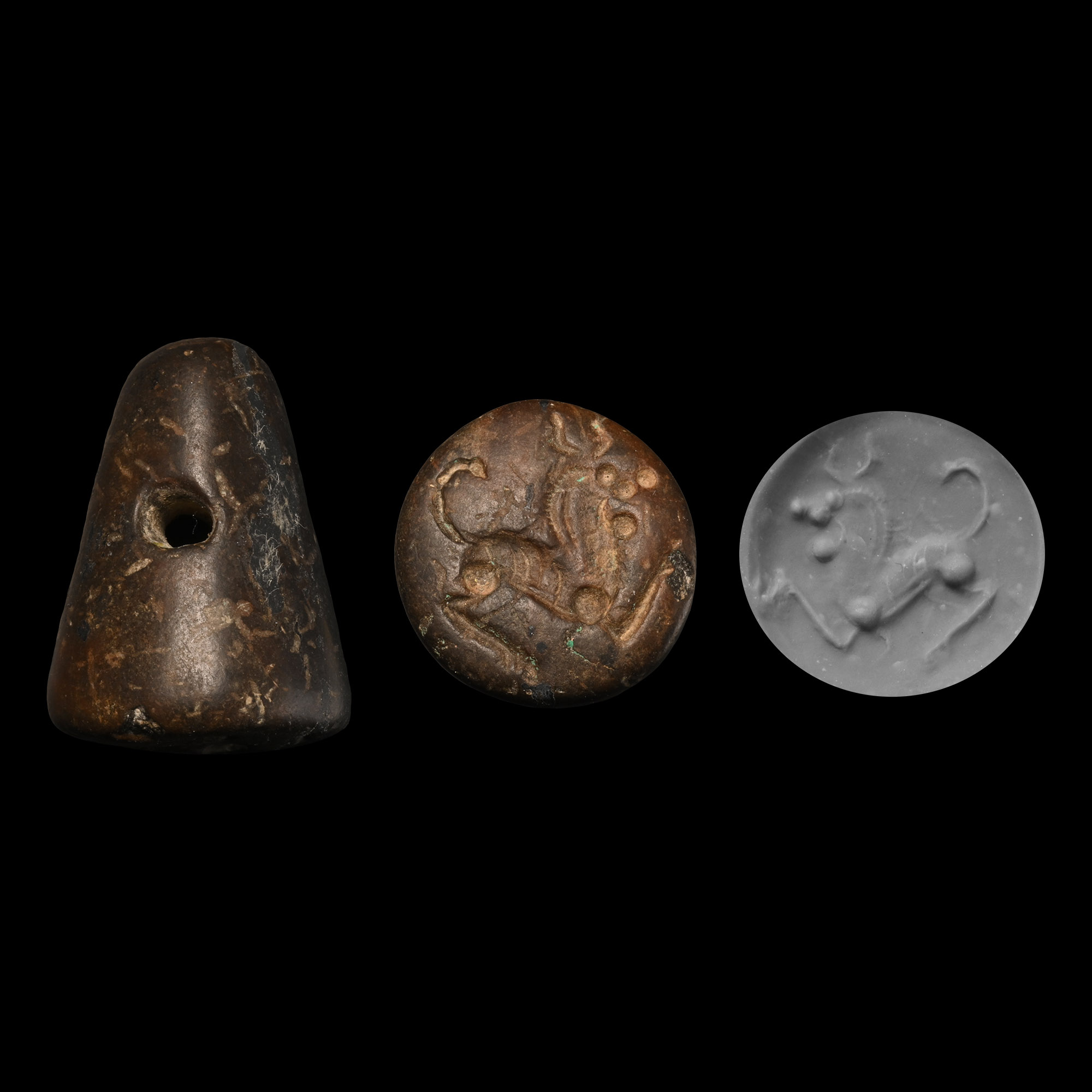 Mesopotamian Stamp Seal with Ibex