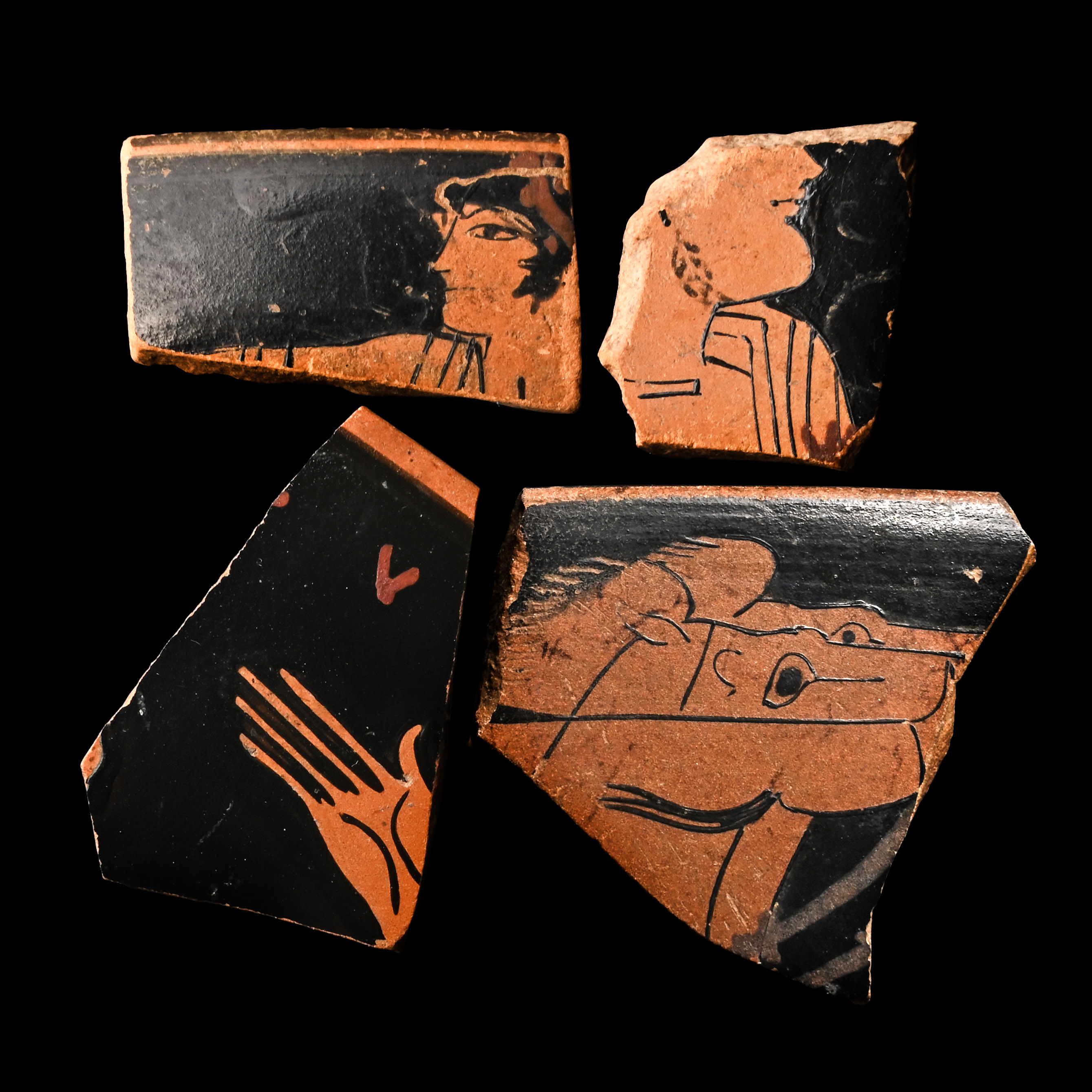 Greek Attic Red-Figure Fragment Collection