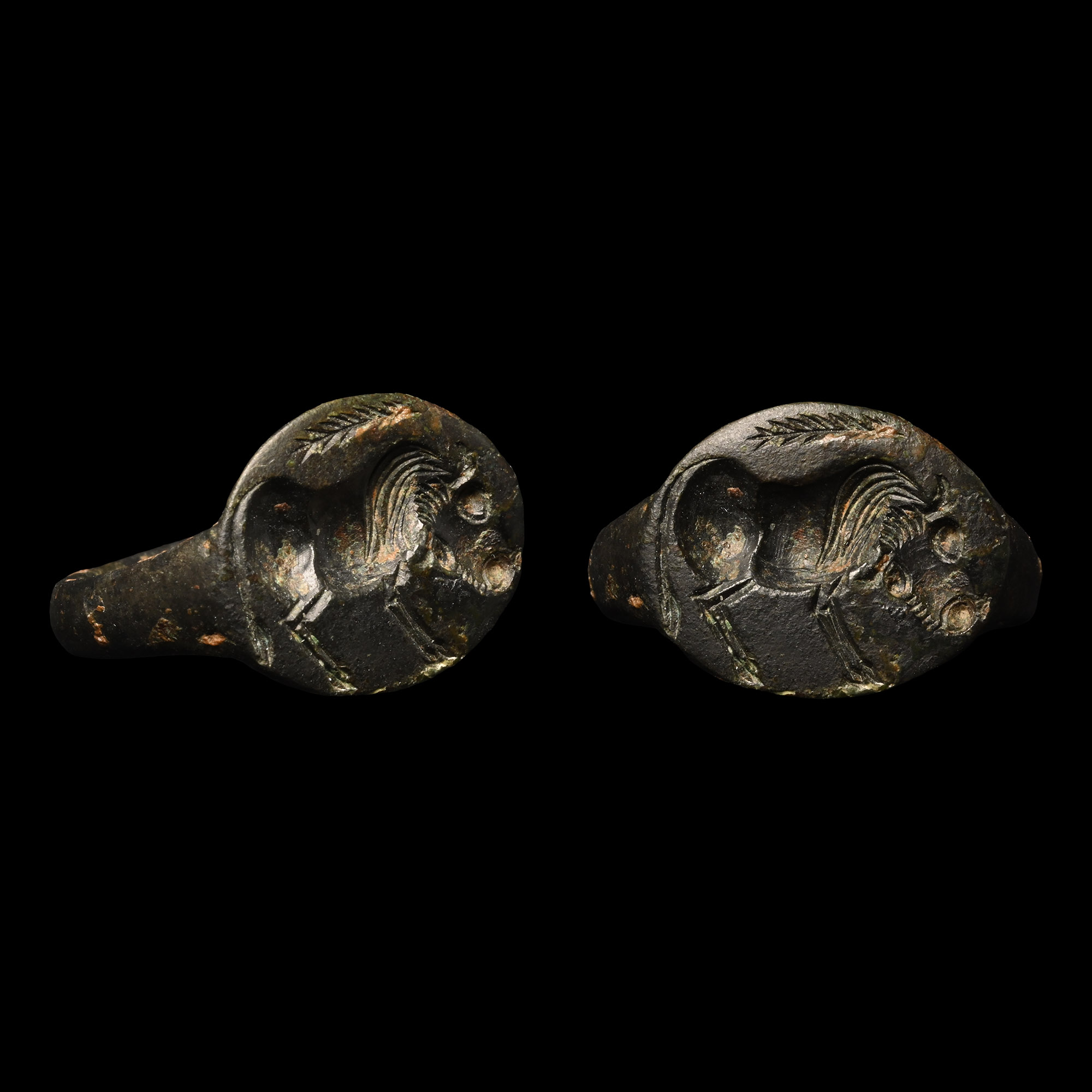 Eastern Greek Bronze Ring with Bull