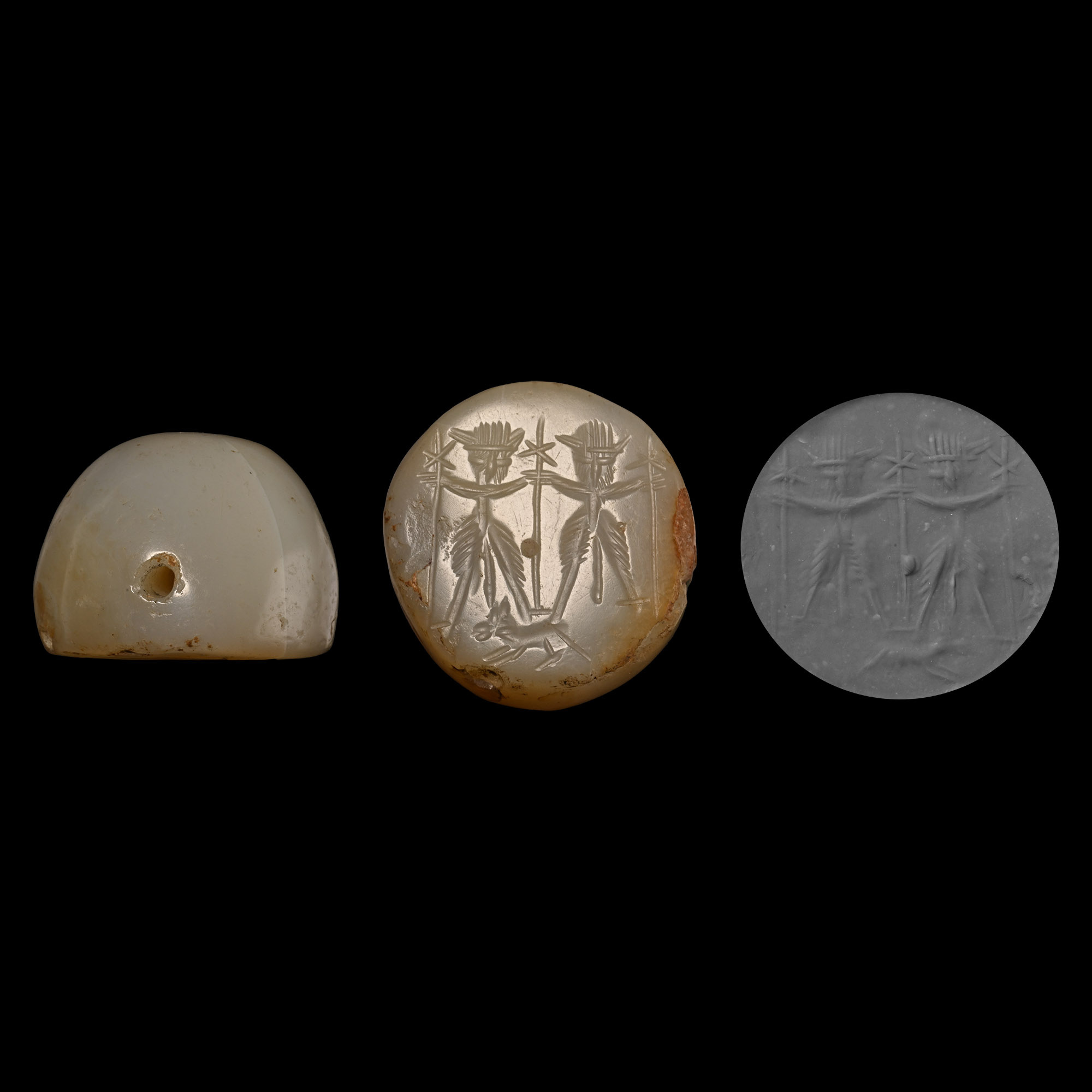 Sasanian Chalcedony Stamp Seal