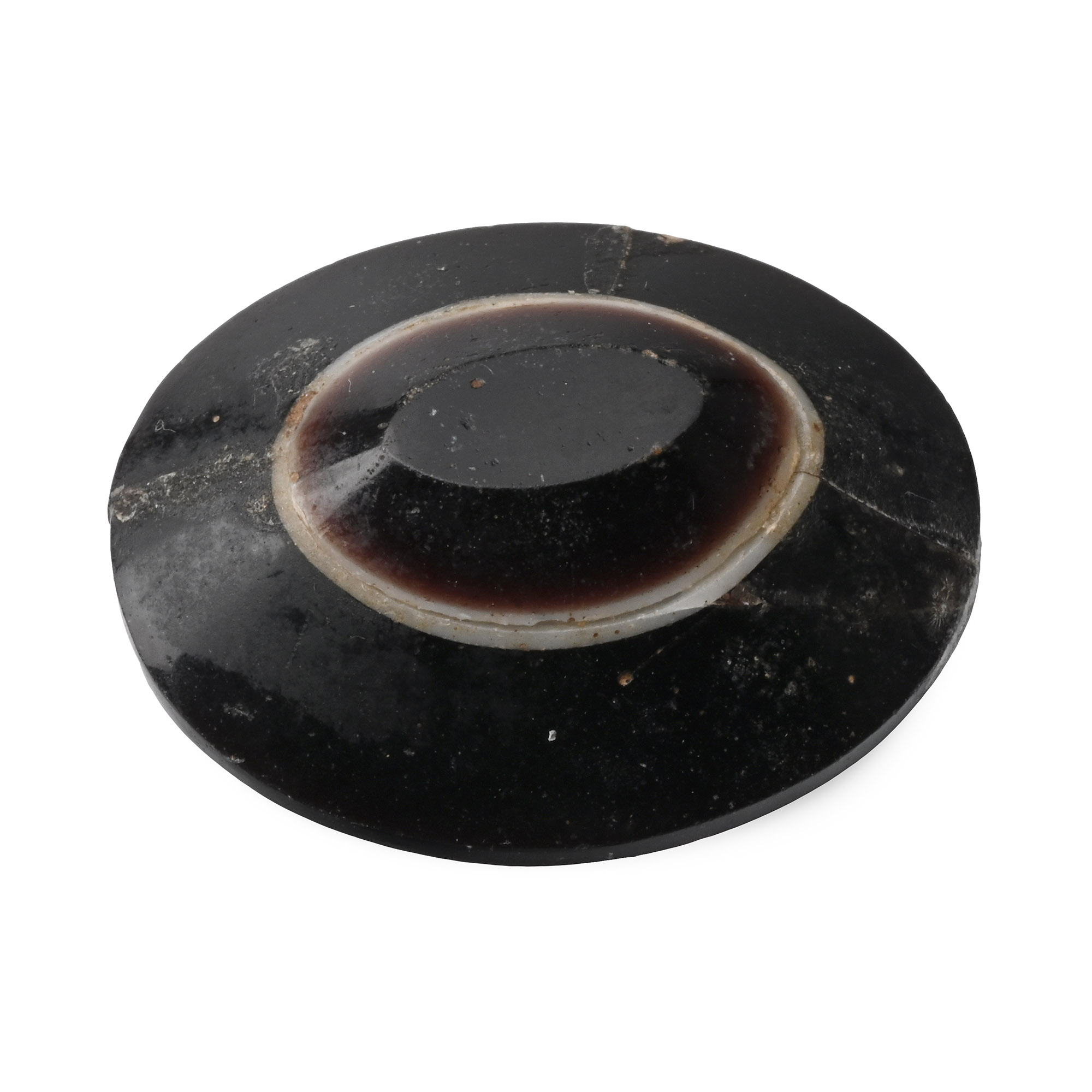 Roman Banded Agate 'Eye' Pendant Inlay