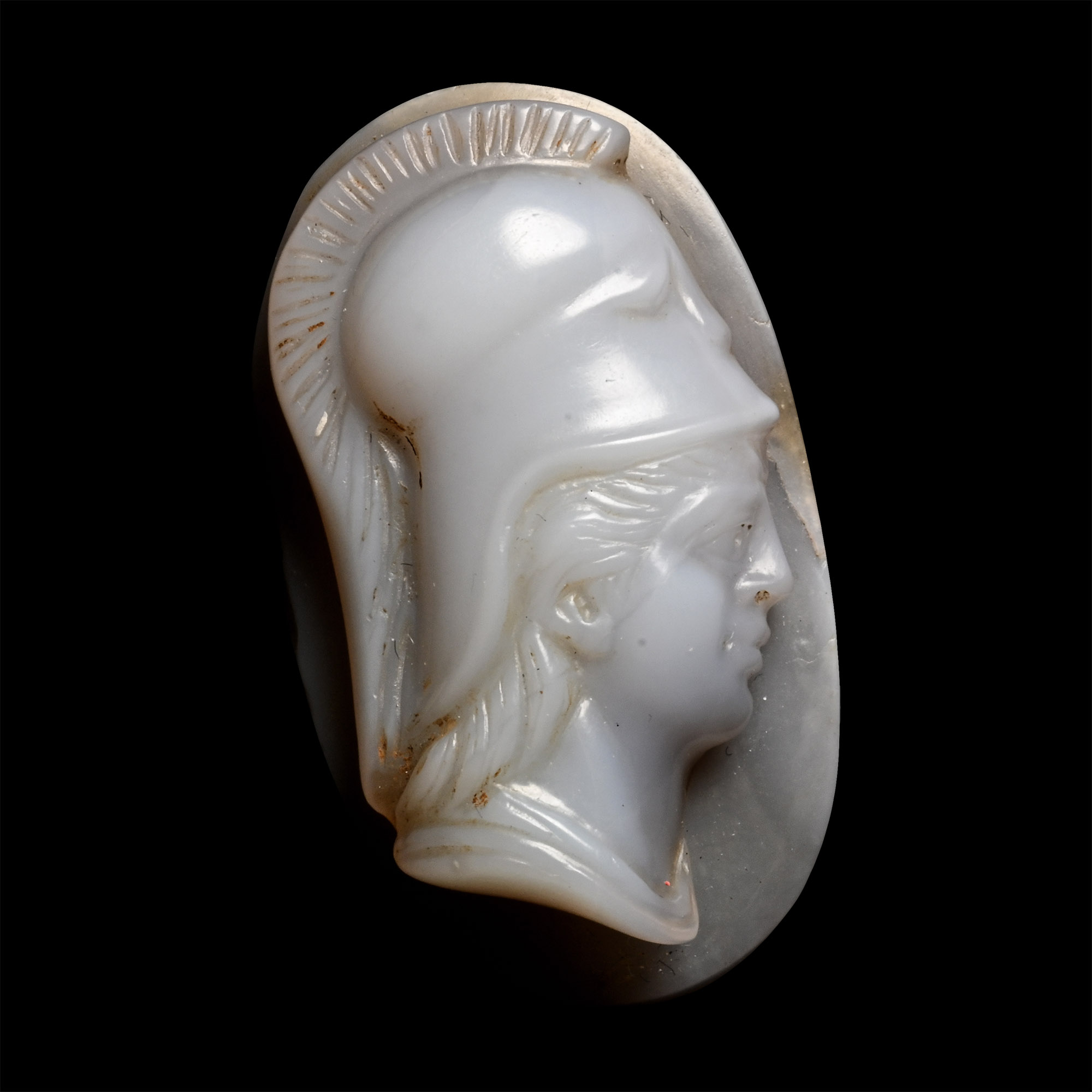 Post-Classical Agate Cameo with the Goddess Minerva