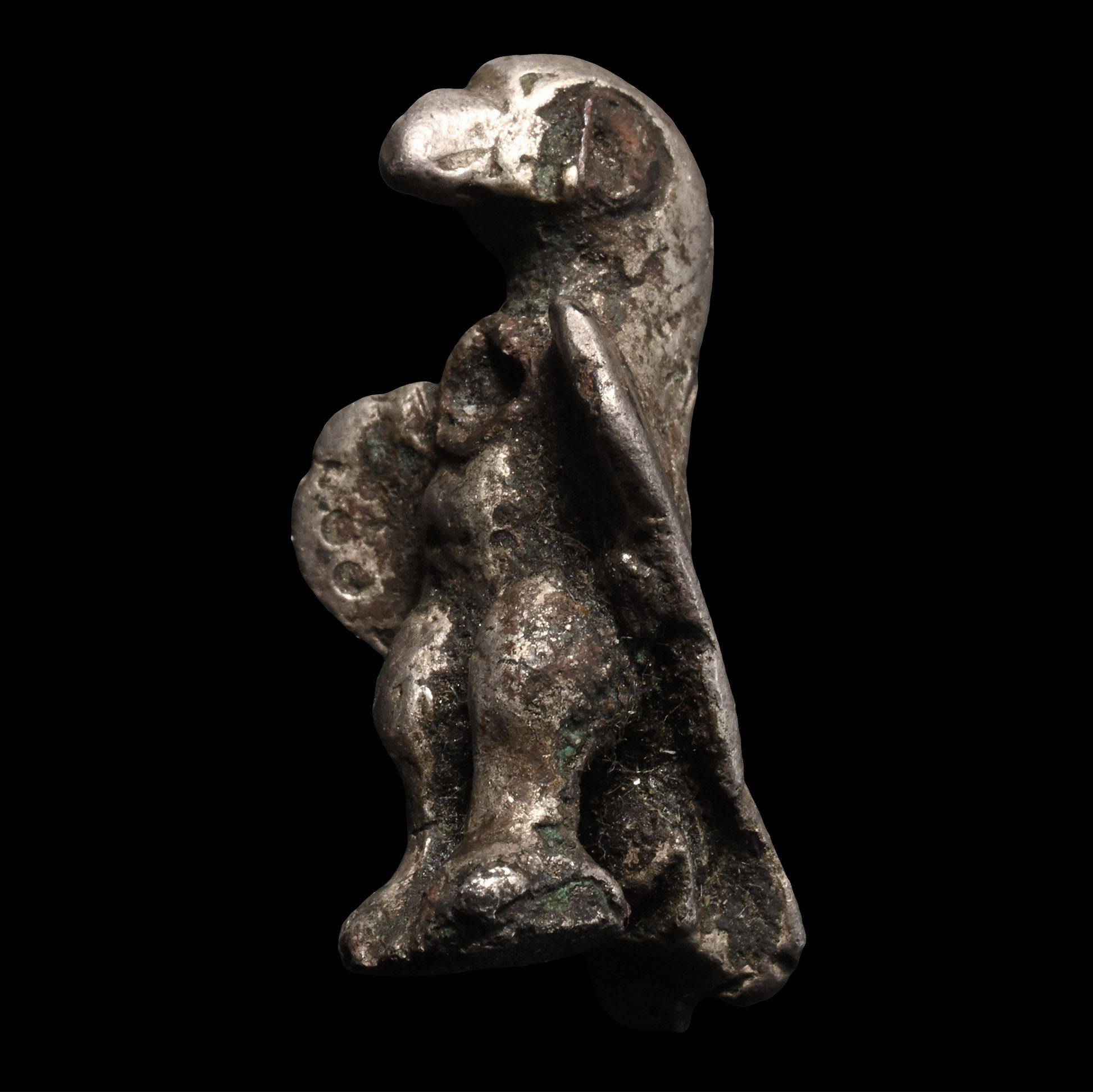 Roman Miniature Military Silver Eagle Statuette