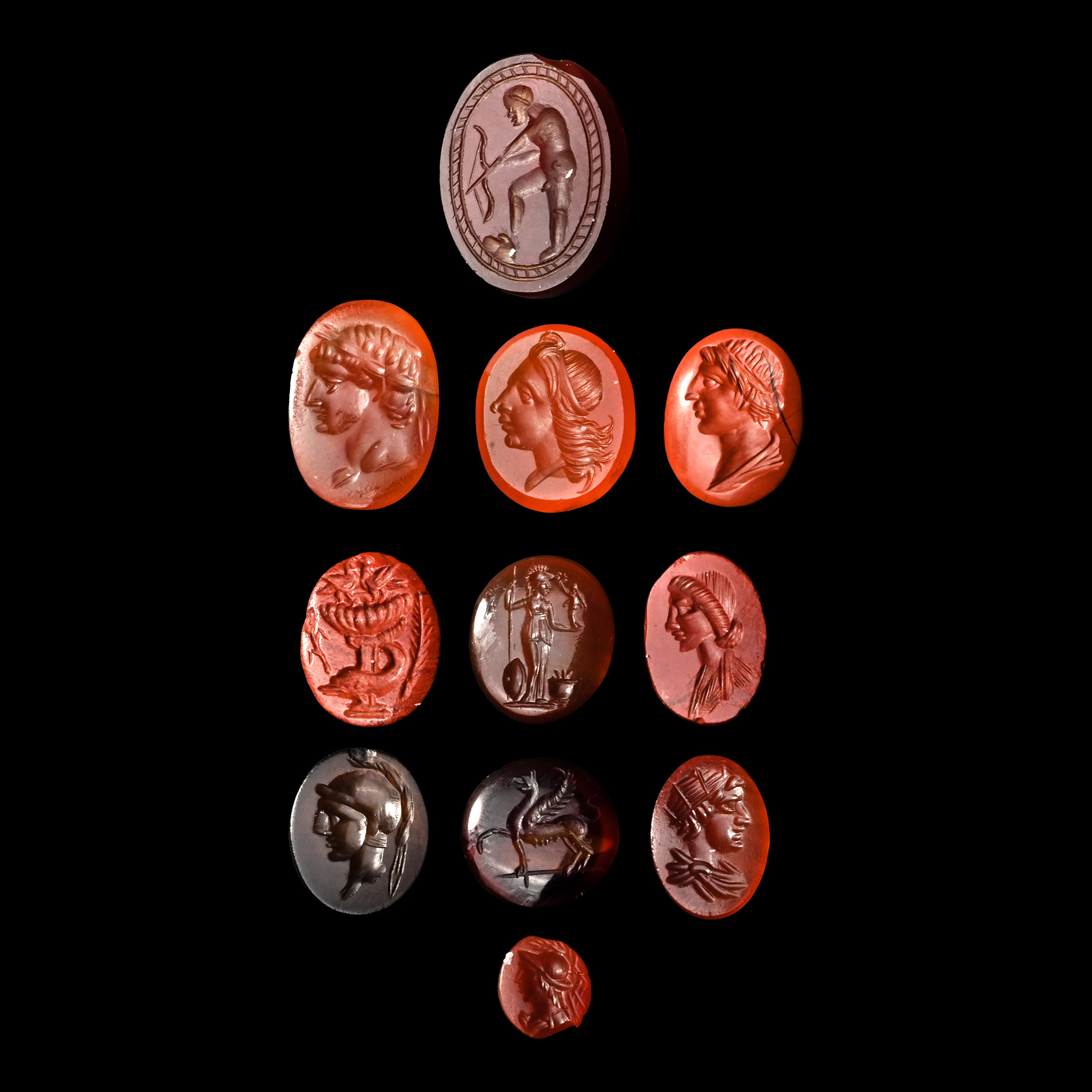 Roman and Later Hardstone Gemstone Collection