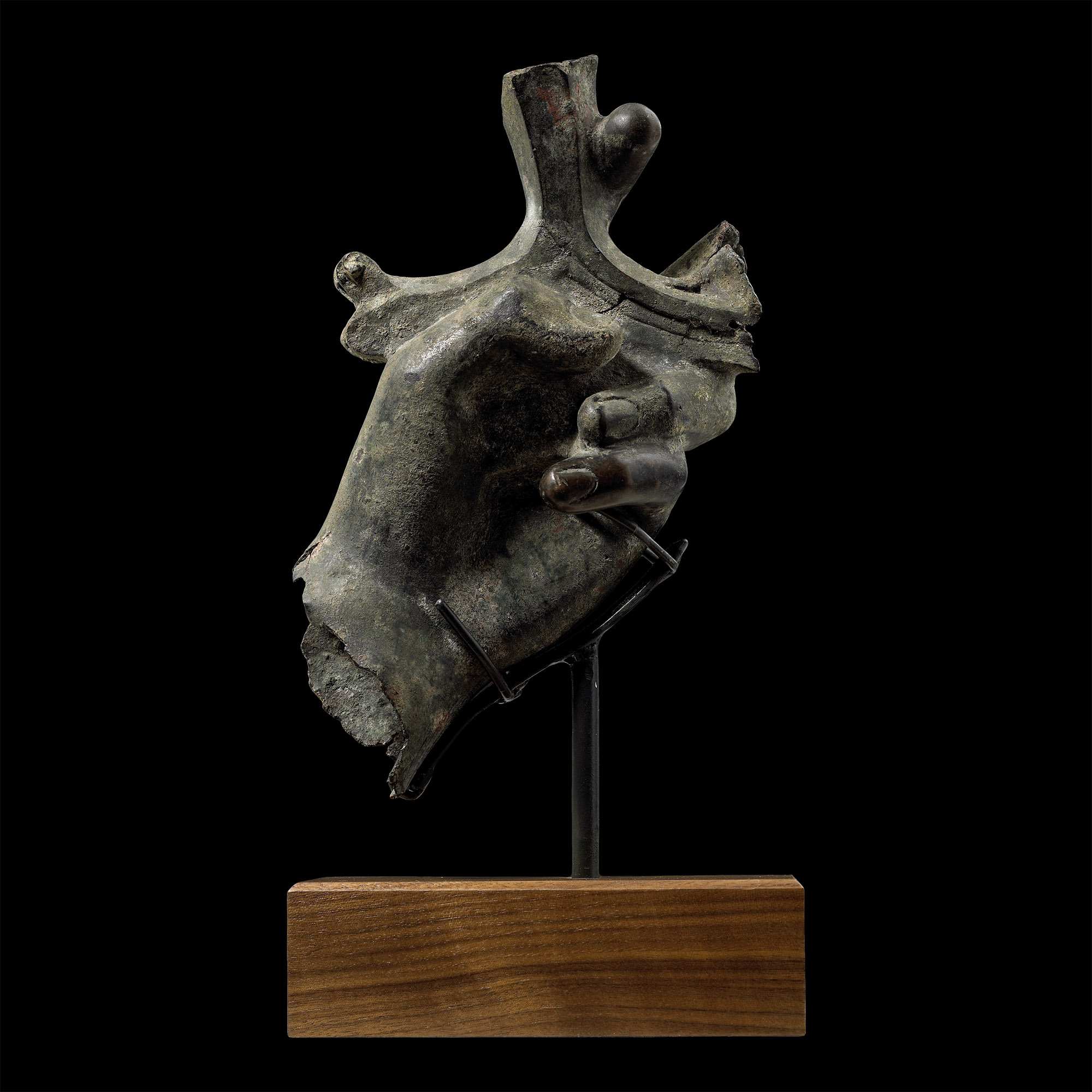 Roman Bronze Hand Holding a Parazonium