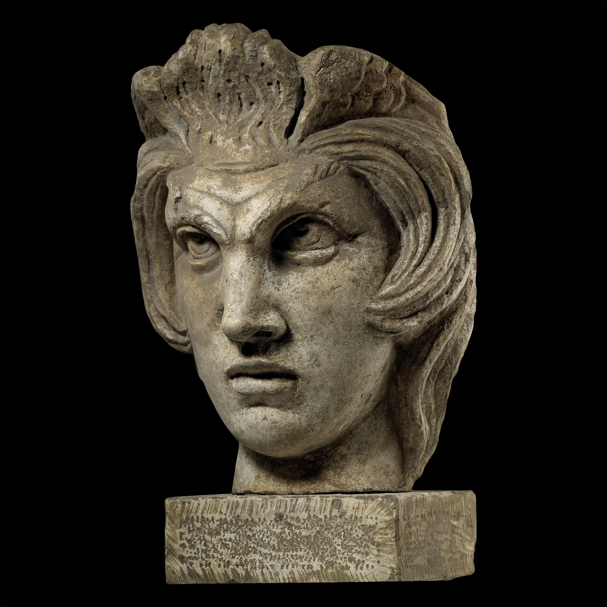 Post Medieval Marble Portrait of a Man