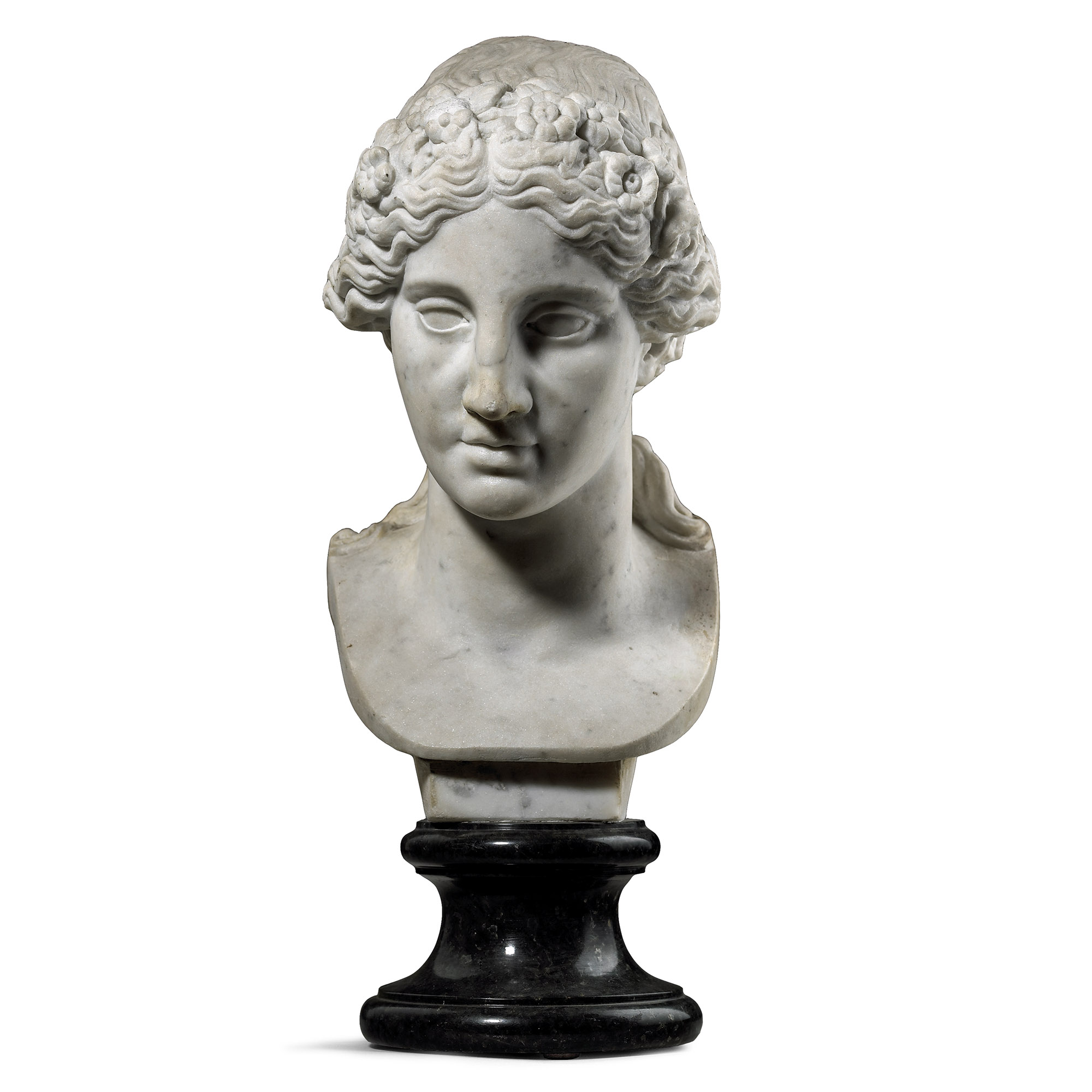 Marble Head of the Greek Goddess Aphrodite