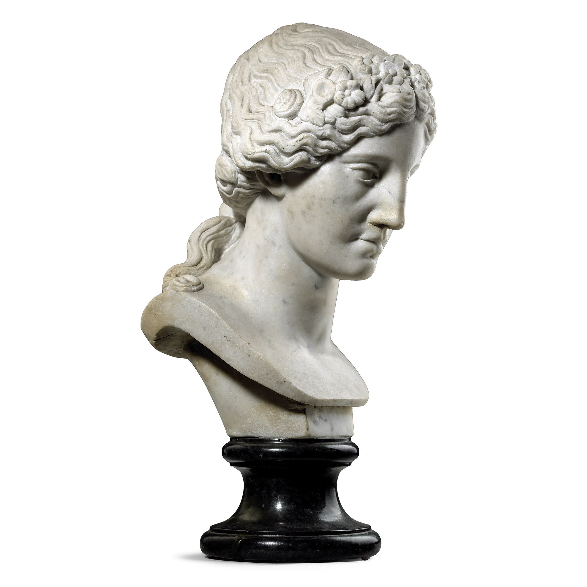 Marble Head of the Greek Goddess Aphrodite