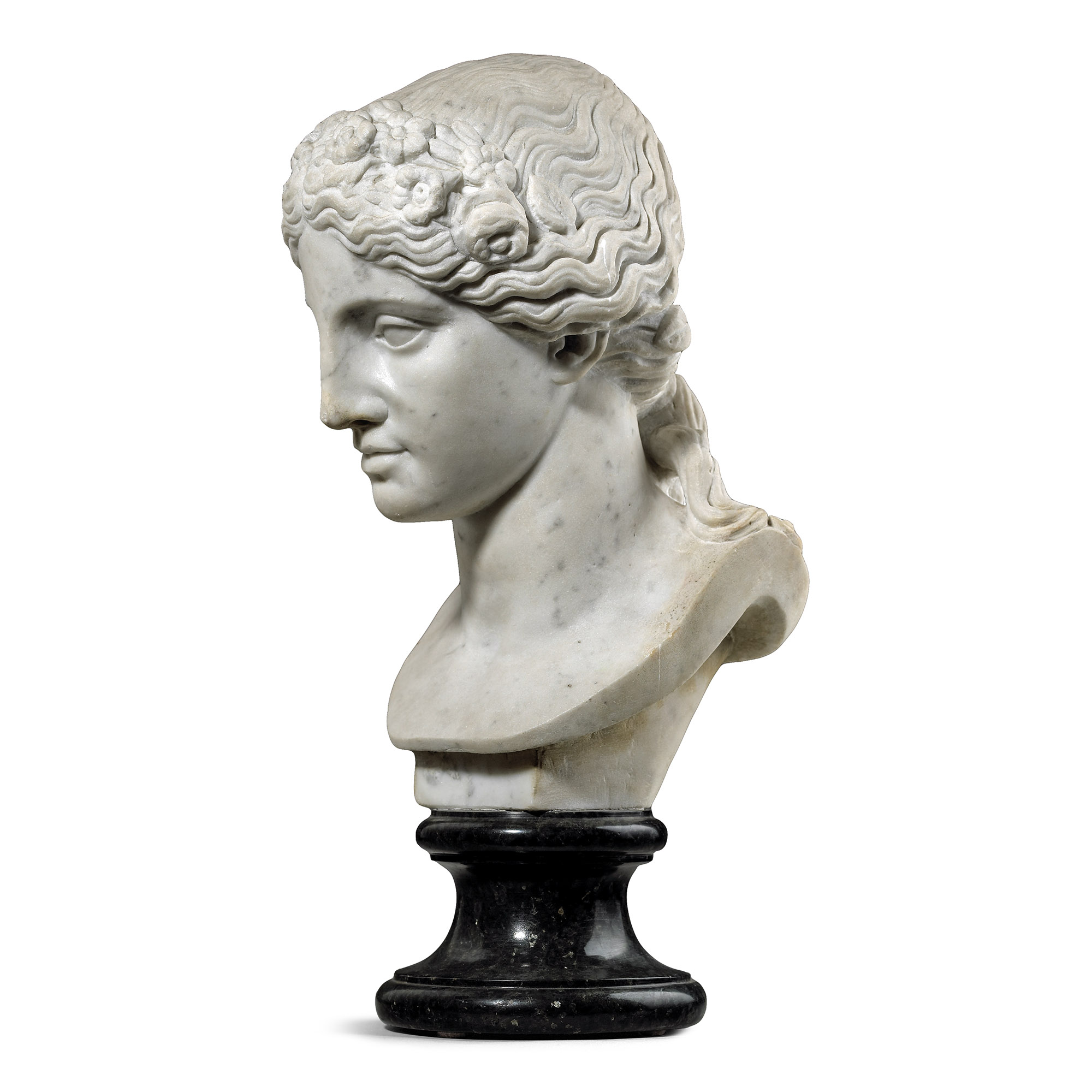 Marble Head of the Greek Goddess Aphrodite