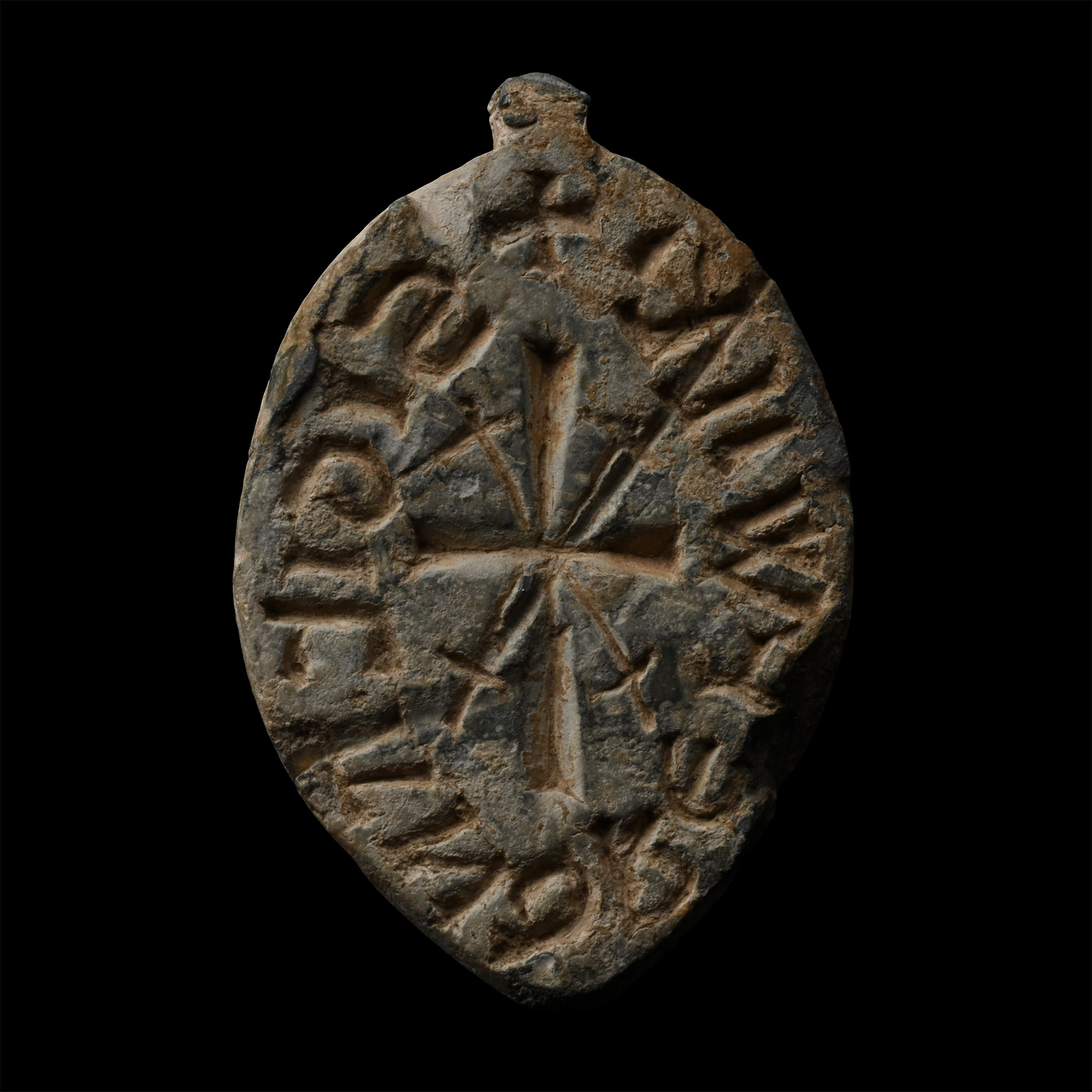 Large Medieval Lead Seal Matrix for Andrew, son of William