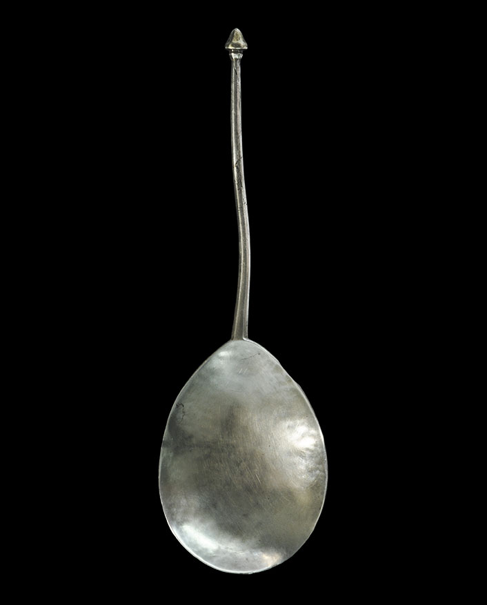 Medieval Silver 'Diamond Point' Spoon