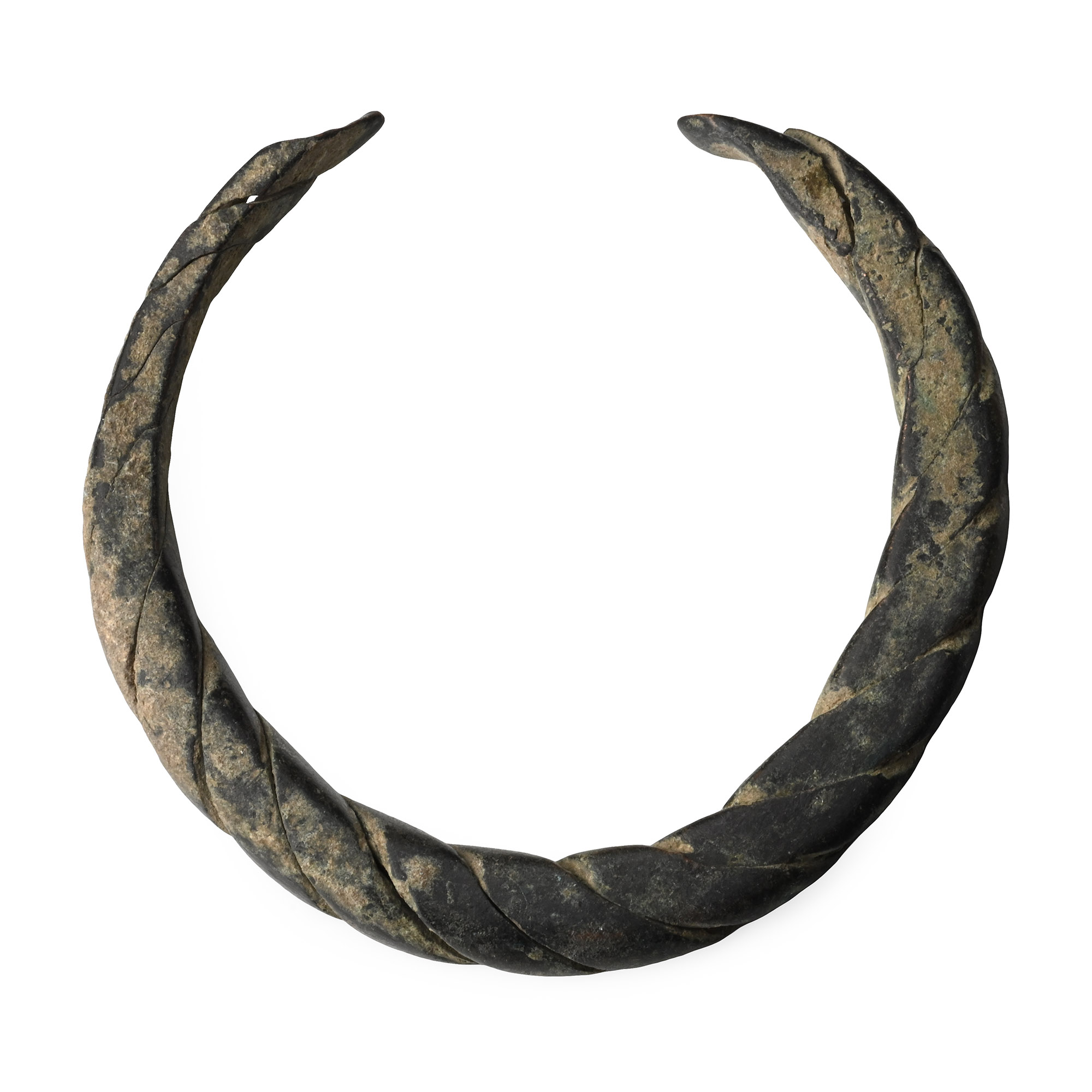 Viking Age Bronze Twisted Bar Bracelet