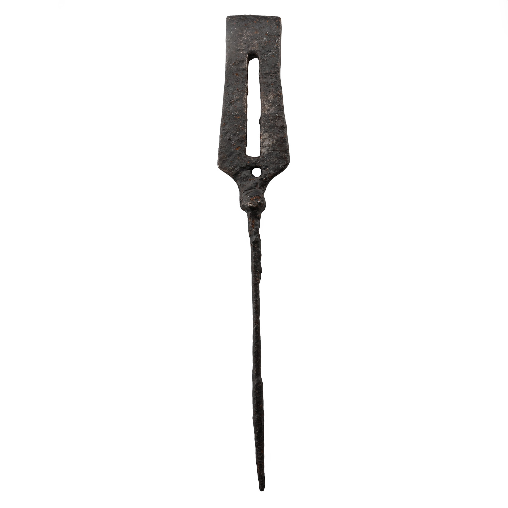 Large Medieval Tanged Iron Incendiary Fire Arrowhead