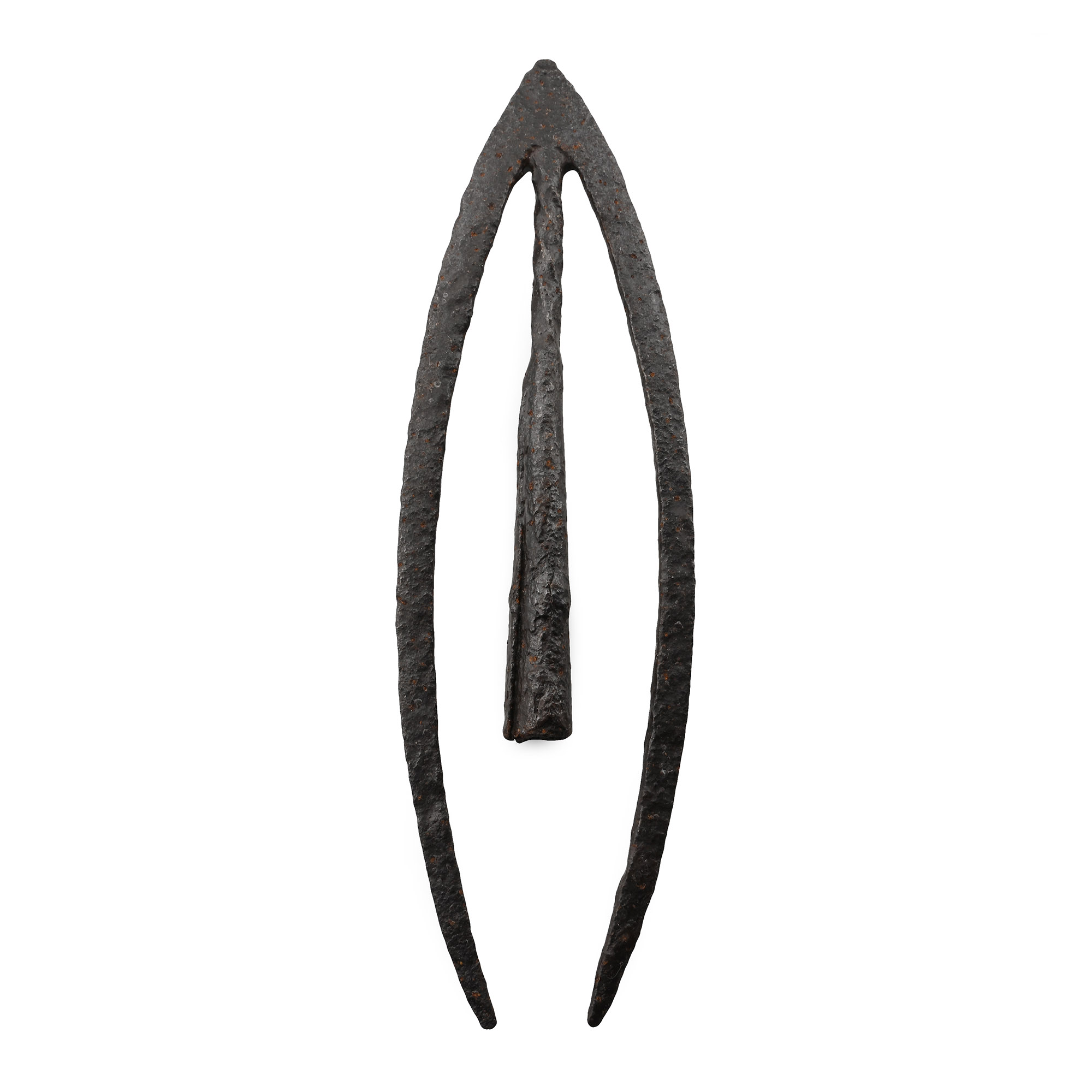 Very Large Medieval Socketted Iron Swallow-Tailed Arrowhead