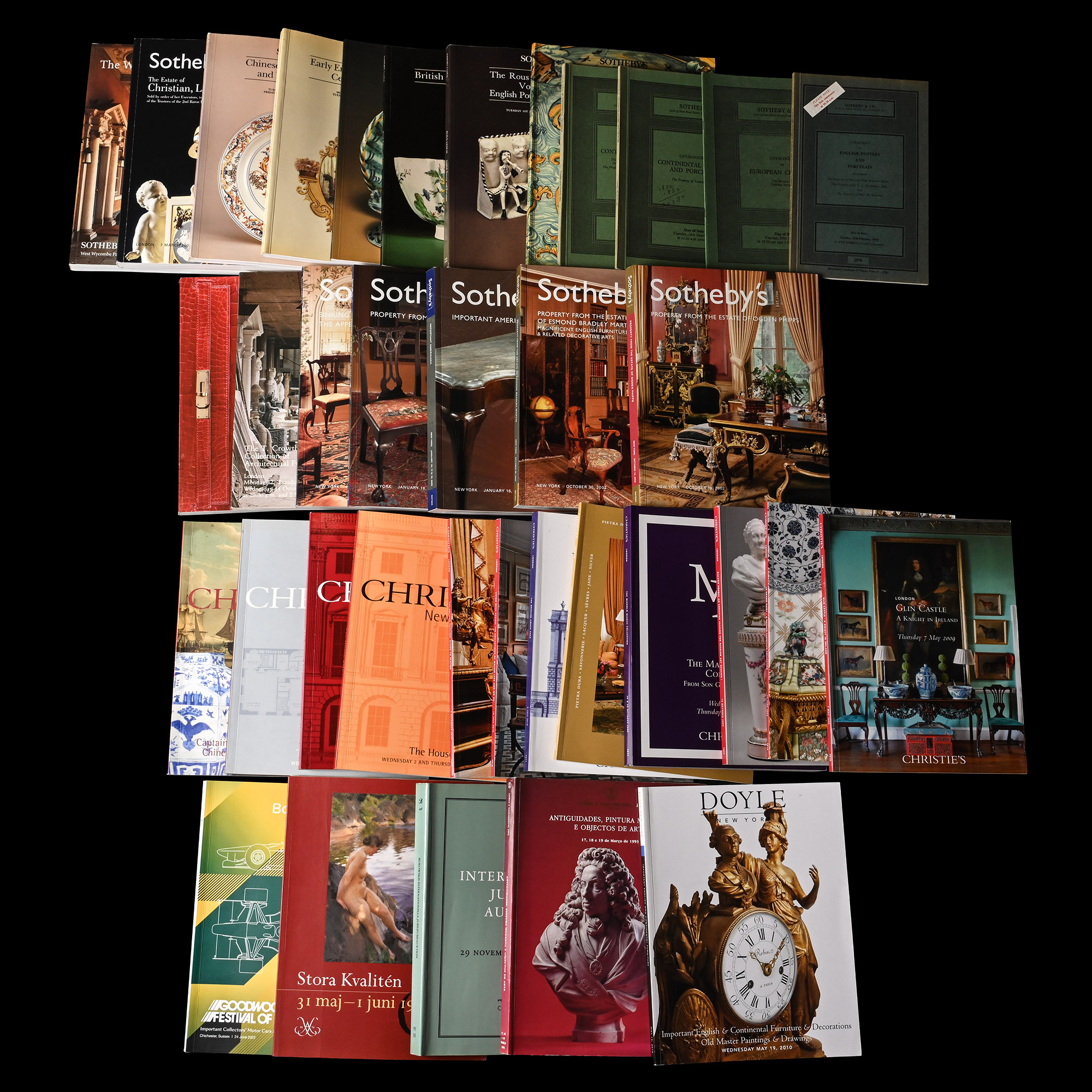 Christie's, Sotheby's and Other English, European and American Antique Art Auction Catalogues - 36 Titles