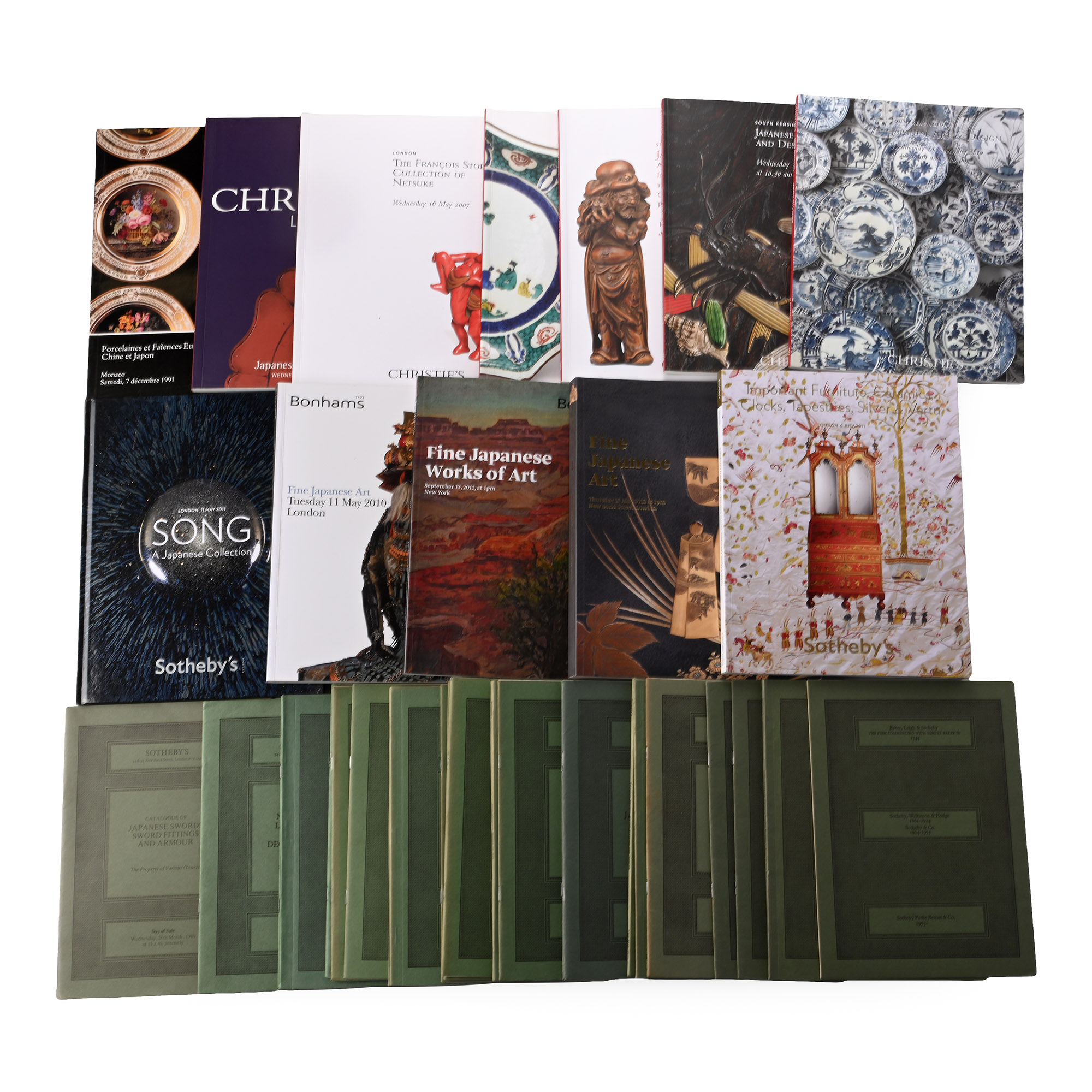 Sotheby's, Christie's and Bonhams Japanese Art Auction Catalogue Group - 36 Titles