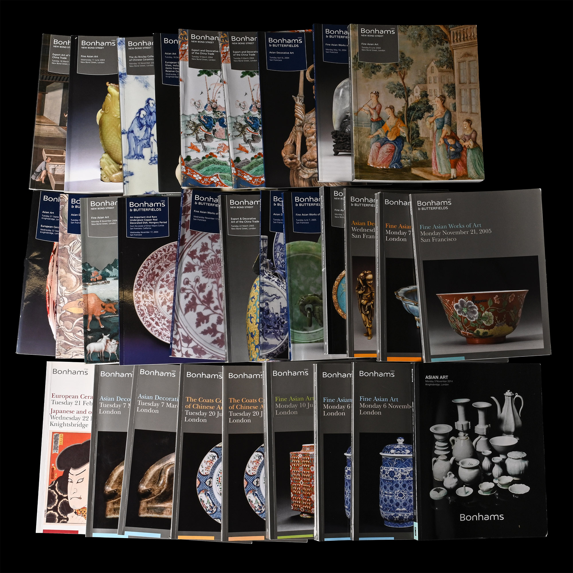 Bonhams Chinese and Asian Art Auction Catalogue Group - 30 Titles