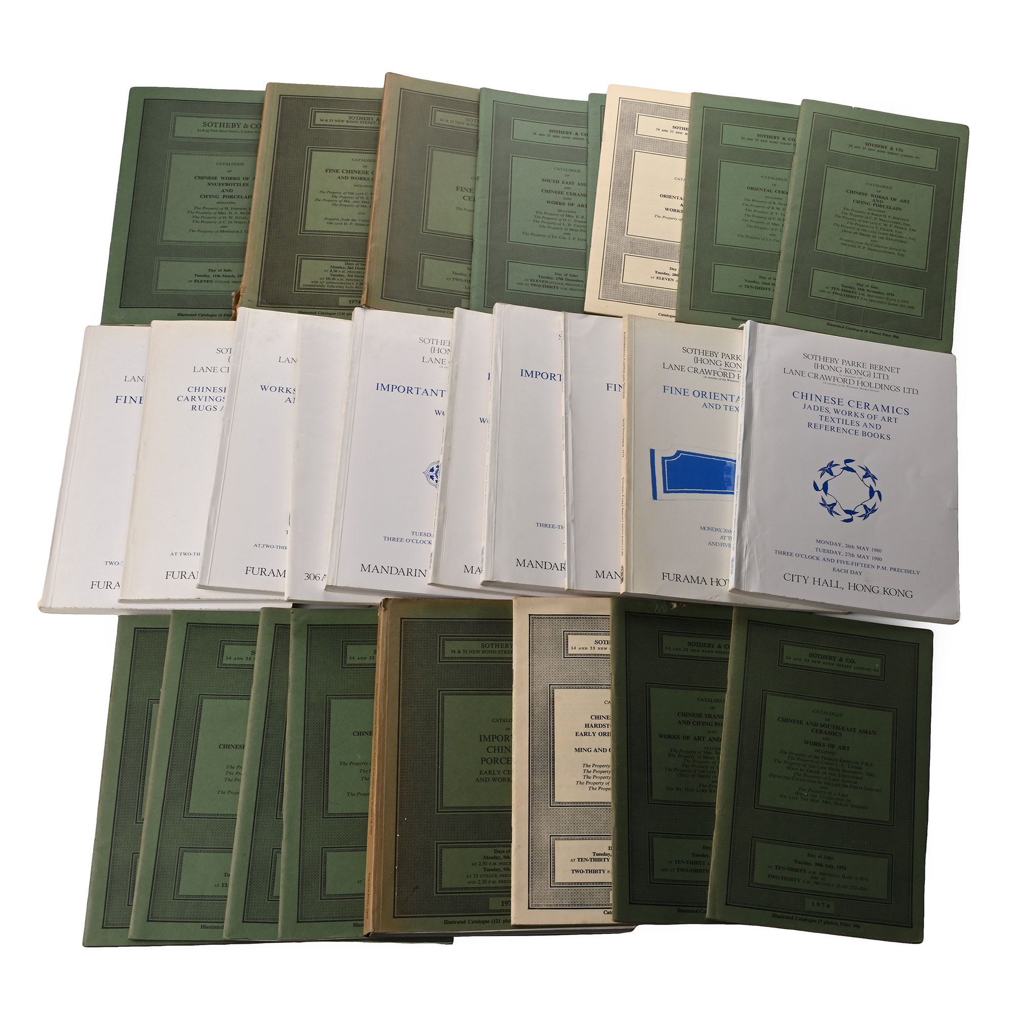 Sotheby's and Sotheby Parke Bernet Chinese and Asian Art Auction Catalogue Group - 27 Titles
